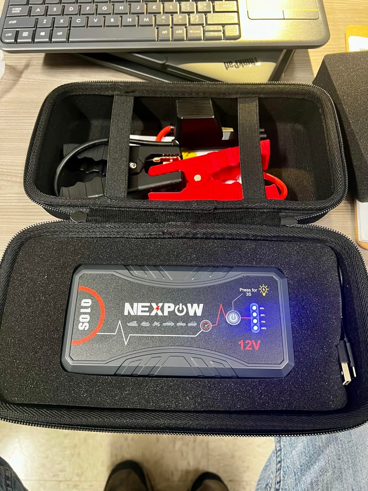 NEXPOW Car Jump Starter 2026 Upgraded Car Battery Jump Starter Pack customer photo 1