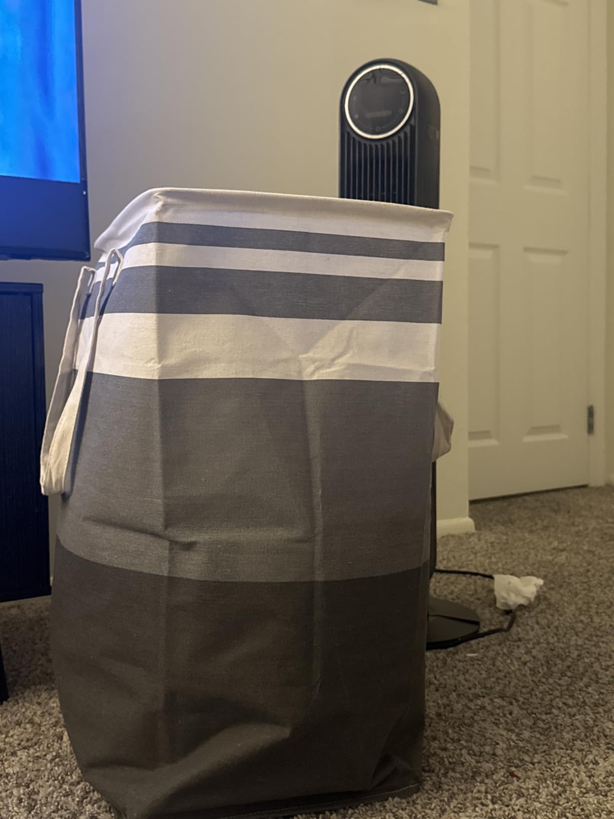 HomeHacks 2 Pack Large Laundry Baskets, Laundry Hampers Bags (Grey 75Lx2) customer photo 2
