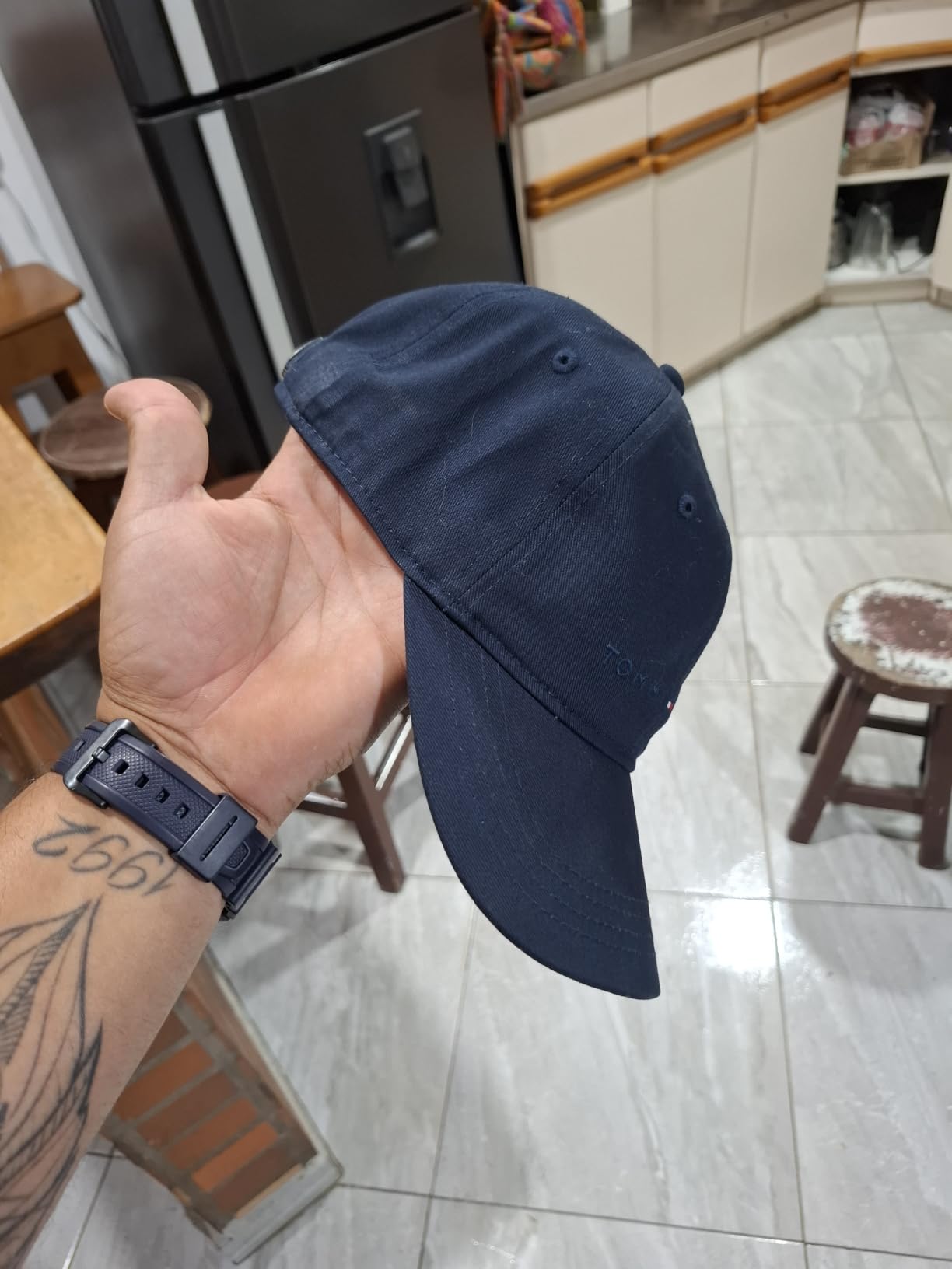 Tommy Hilfiger Men's Cotton Logo Adjustable Baseball Cap customer photo 1