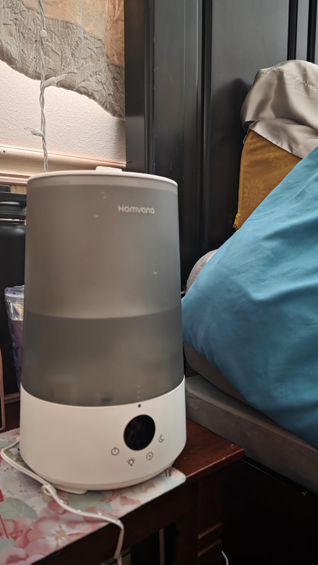 Homvana 3.6L Top-Fill Cool Mist Humidifiers for Bedroom, Large Room(Grey) customer photo 1