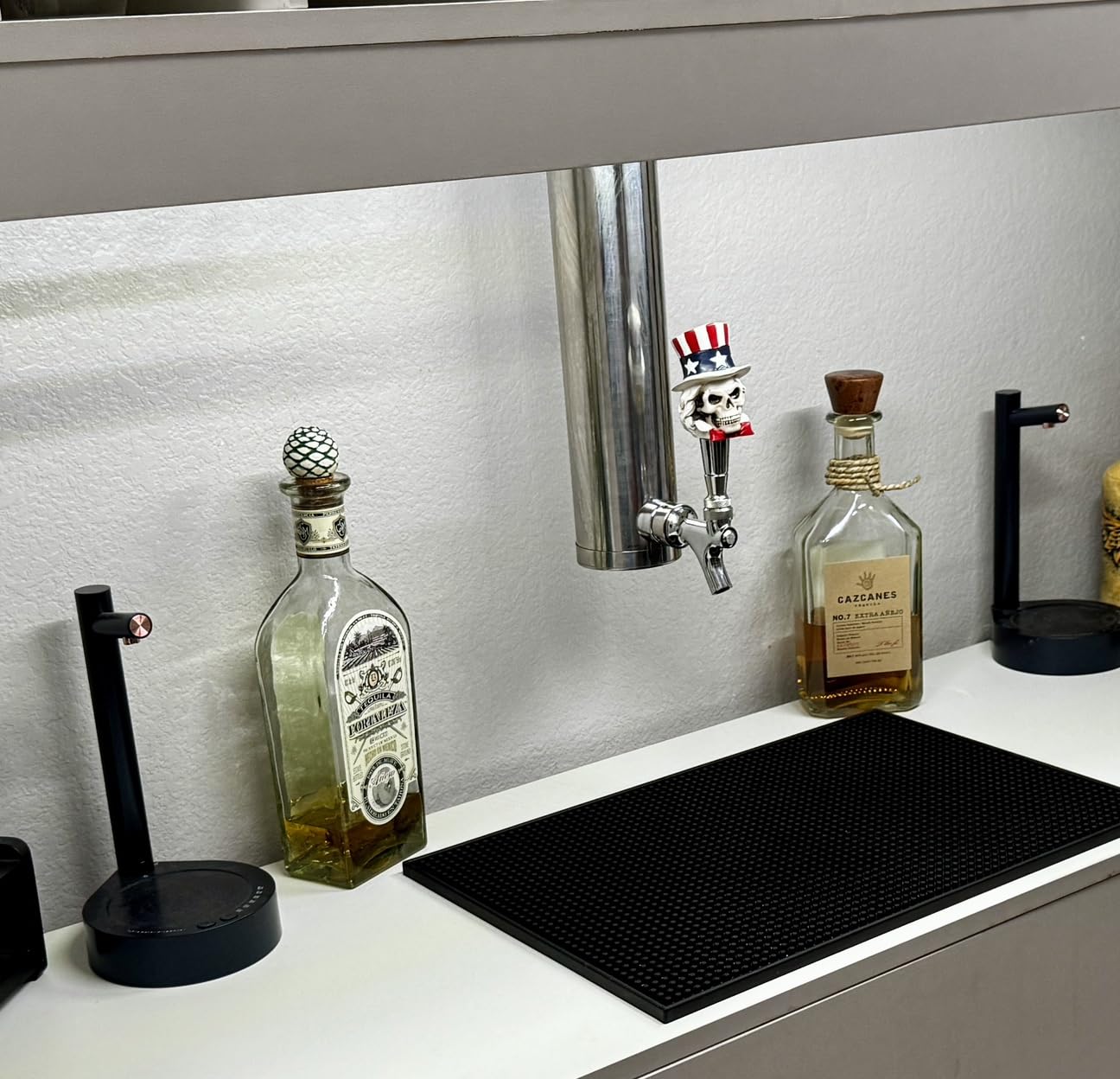 MRbrew Single Tap Draft Beer Tower, Support Countertop and Kegerator Installation, Stainless Core Beer Faucet Stainless Steel 3'' Flange Brewing Tower Dispenser Kit with Self-Closing Faucet Spring customer photo 2