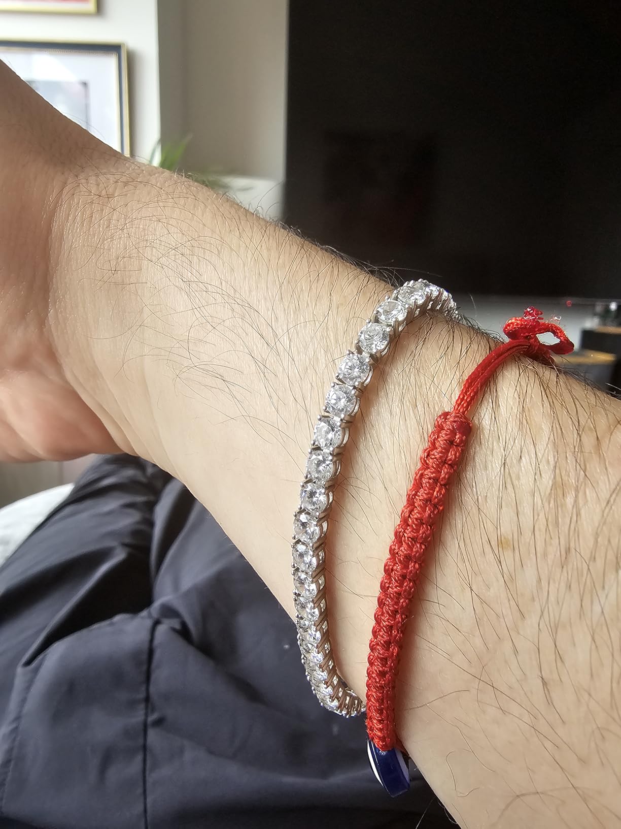 Gemsme 4.0MM Tennis Bracelets for Women/Men, Classic Cubic Zirconia Braclet customer photo 2
