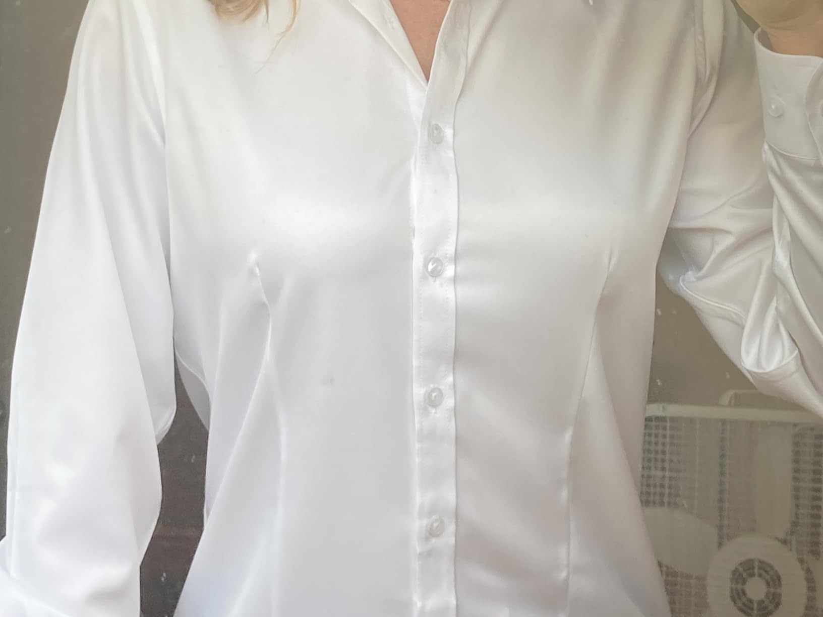 J.VER Womens Dress Shirts Long Sleeve Button Down Shirt Wrinkle-Free Business Casual Blouse Office Work Tops customer photo 2