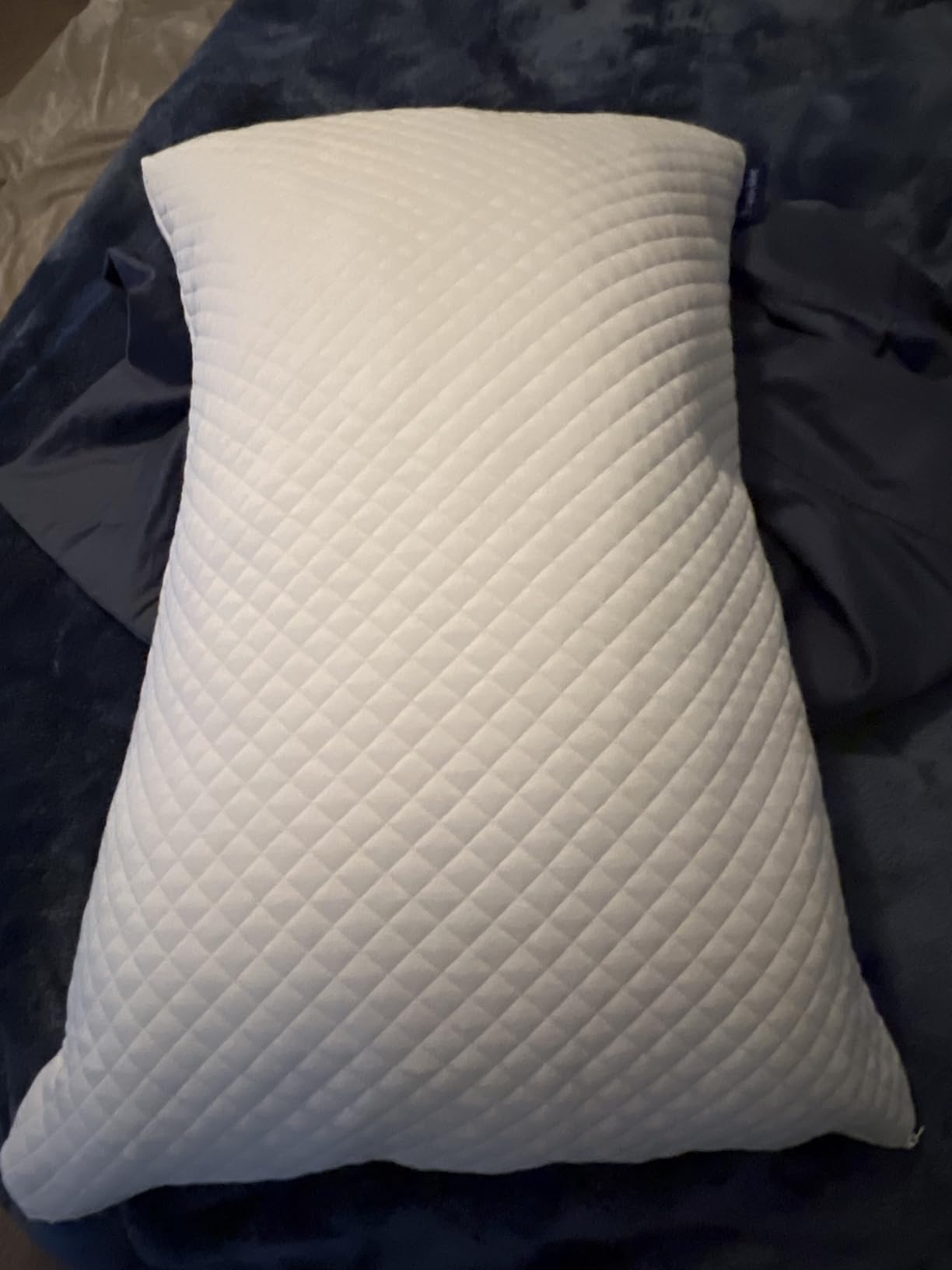 DreamyBlue Signature Adjustable Shredded Memory Foam Pillow Queen customer photo 2