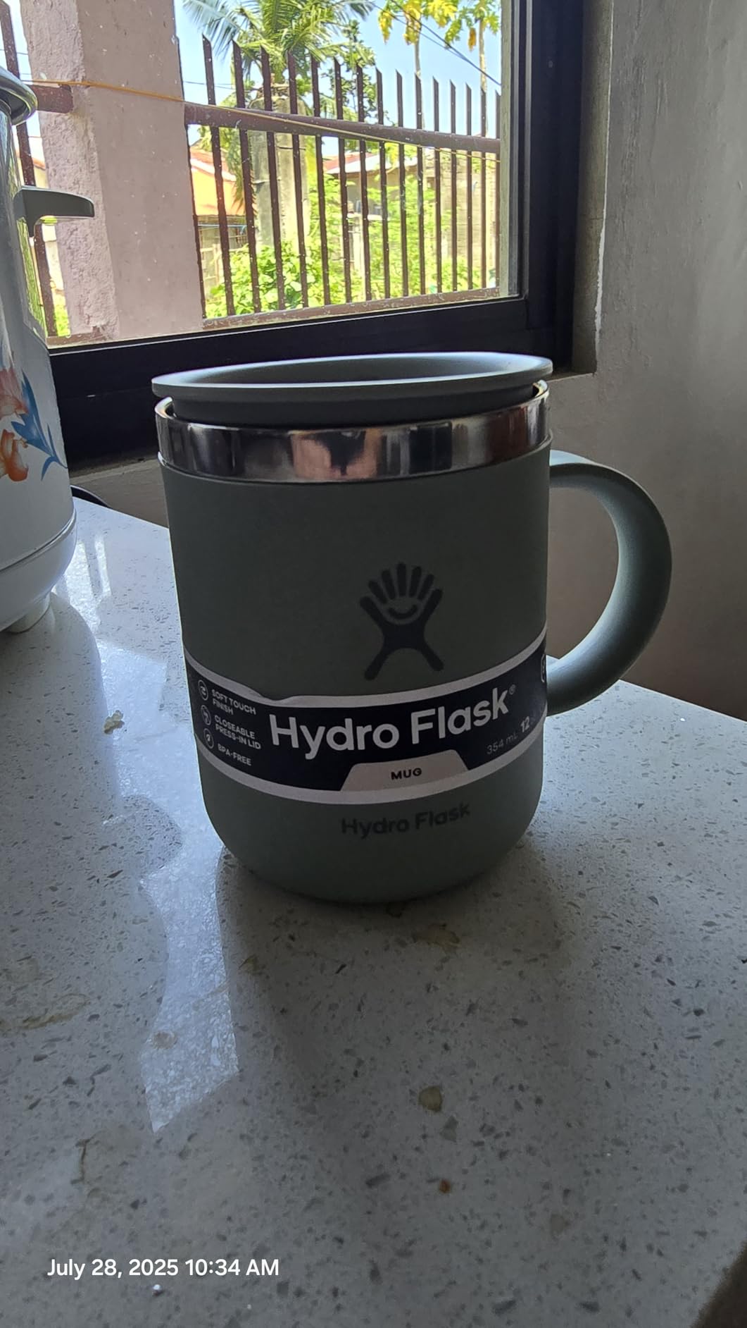 Hydro Flask Coffee Mug – Insulated Stainless Steel, Non Spill, Leak Resistant Travel Mug 12 Oz Indigo Blue customer photo 1