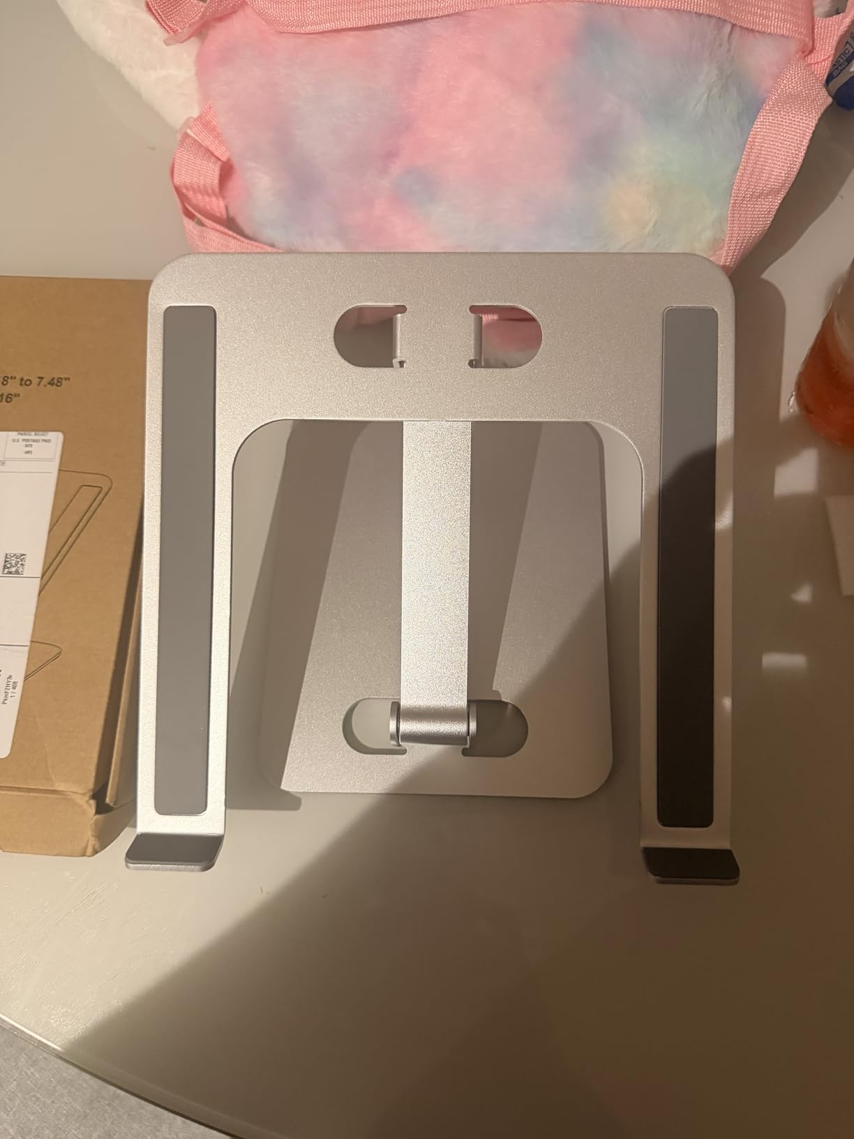 RIWUCT Aluminum Alloy Laptop Stand for Desk, Foldable Laptop Riser Holder customer photo 2