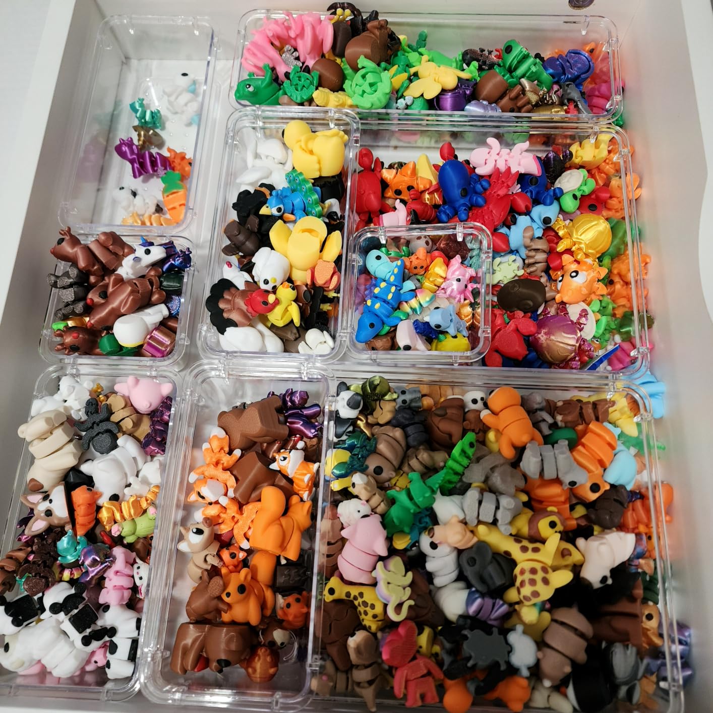 25 PCS Clear Plastic Drawer Organizer, Makeup Organizers and Storage Bins customer photo 1