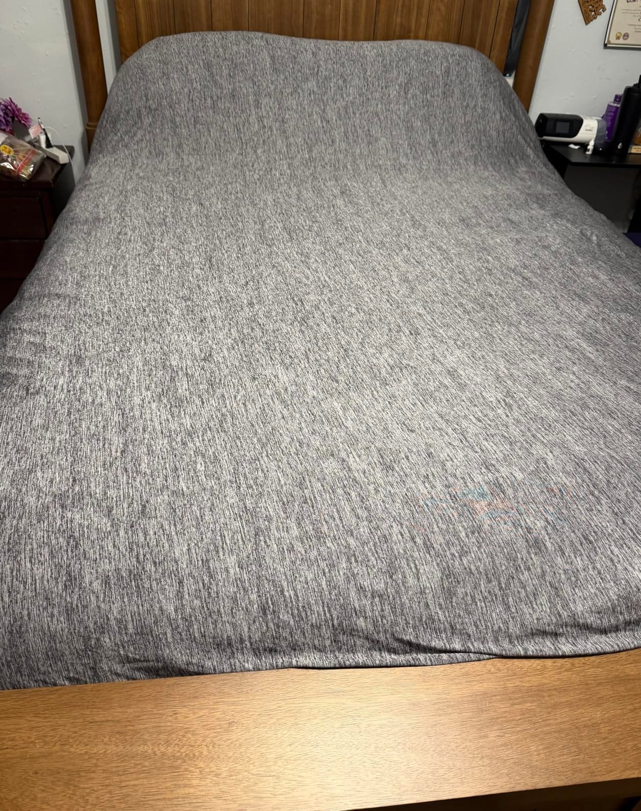 HOMFINE Cooling Blanket for Hot Sleepers Queen Size, Grey 90