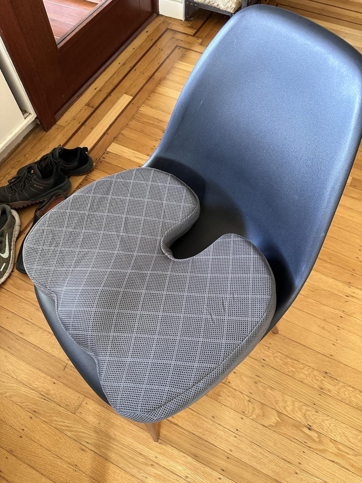TushGuard Seat Cushion, Memory Foam Office Chair Cushion - Grey, Large customer photo 1