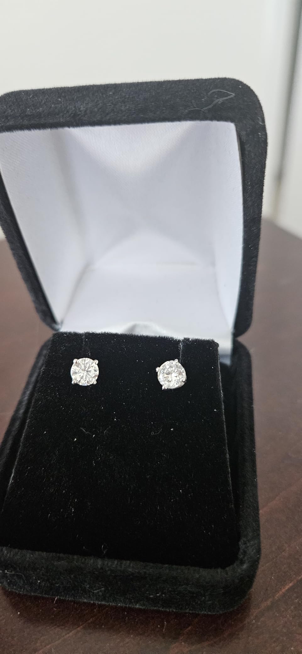 1 to 12 Carat 14K White Gold IGI Certified LAB GROWN Diamond Stud Earrings customer photo 2