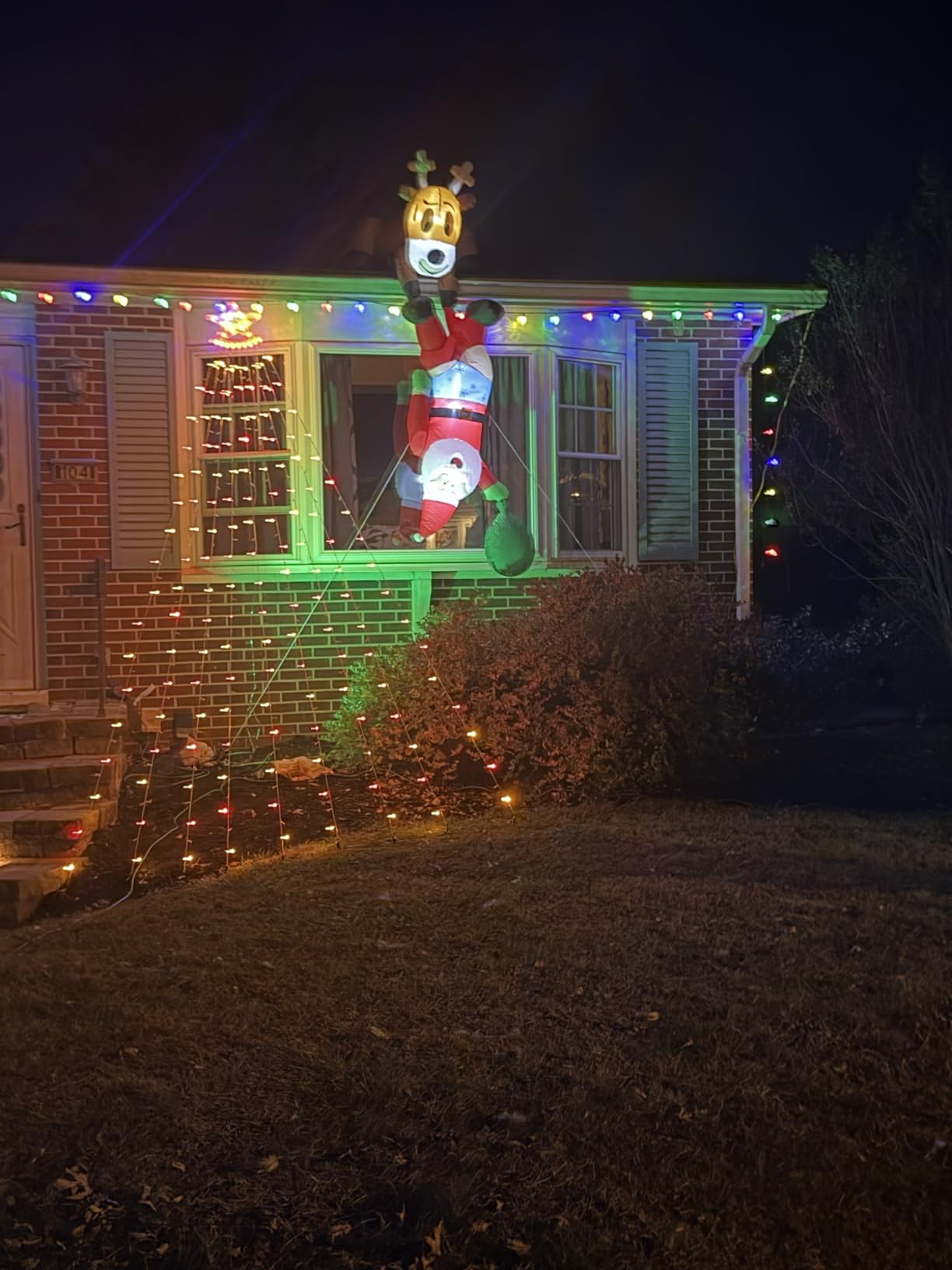 Aokudoni Outdoor Christmas Decorations 12.6 FT Waterfall Christmas Lights customer photo 1