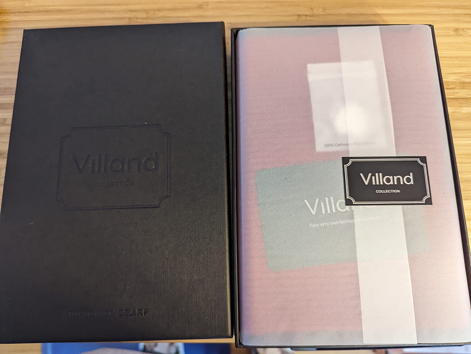 Villand 100% Cashmere Scarf for Women and Men, Luxury Lightweight Cashmere Wrap Scarf with Gift Box customer photo 2