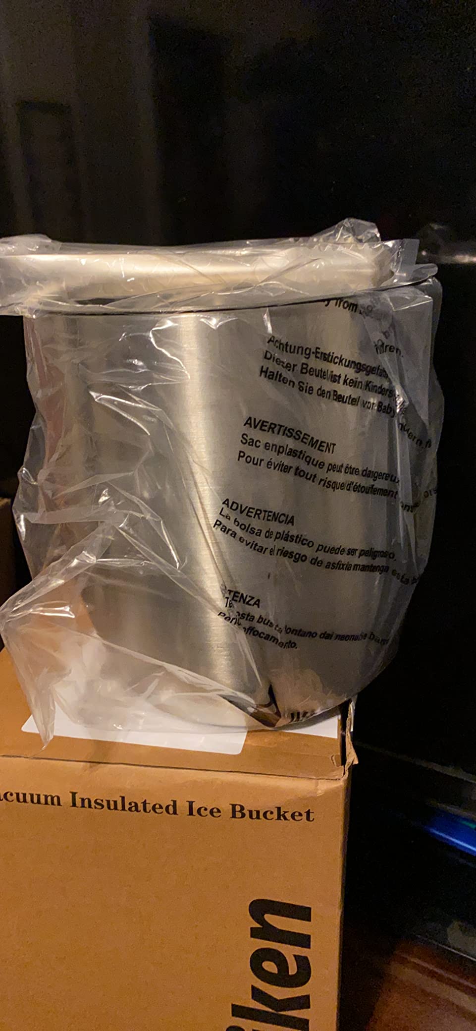 Tiken 3L Double-Wall Vacuum Insulated Ice Bucket with Lid & Tong Stainless Steel Champagne Buckets for Cocktail Bar, Parties & Outdoor customer photo 1