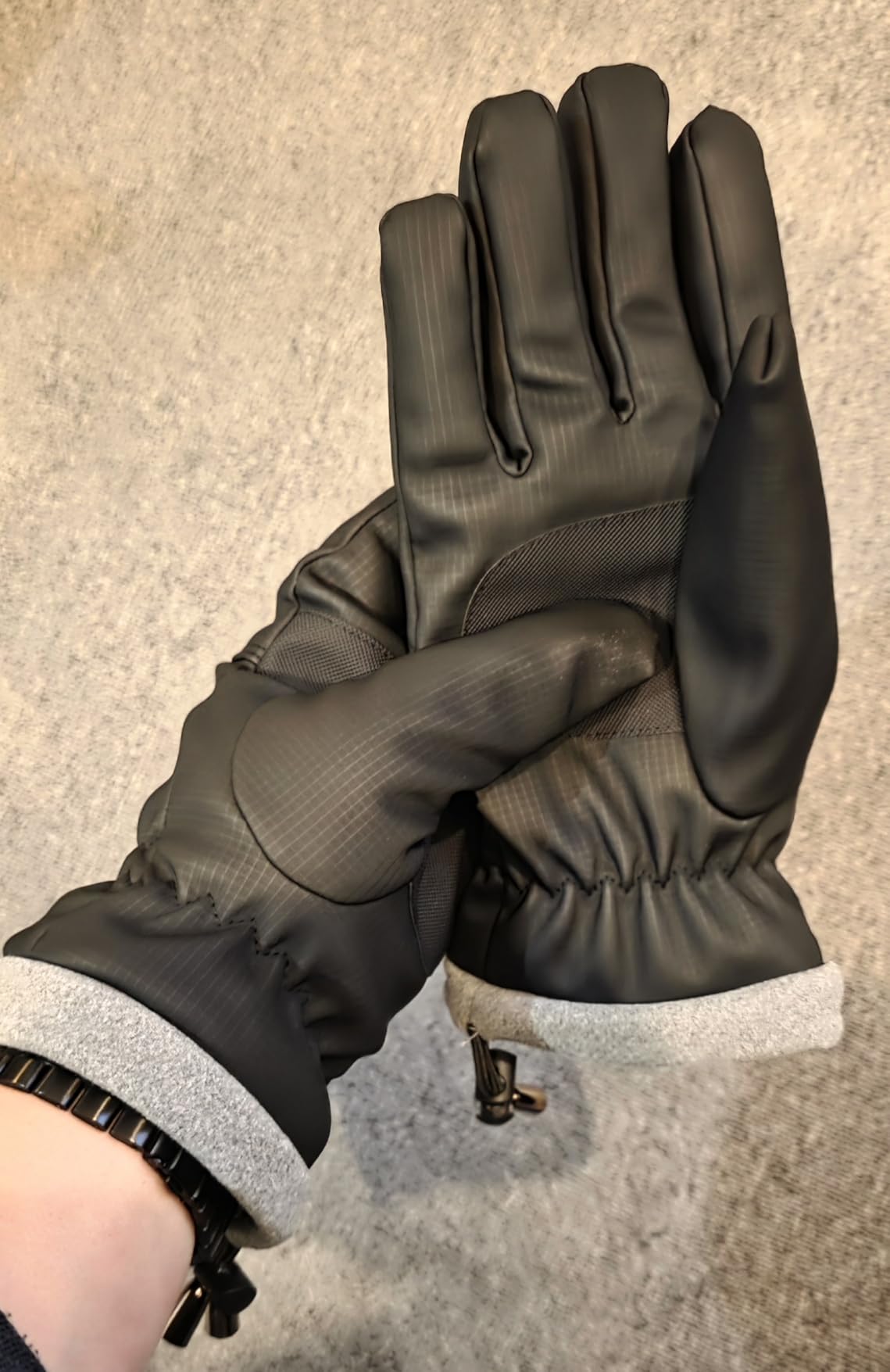 ihuan Winter Waterproof Ski Gloves Men Women, Snow Warm Cycling Cold Weather, Driving Biking Running customer photo 2