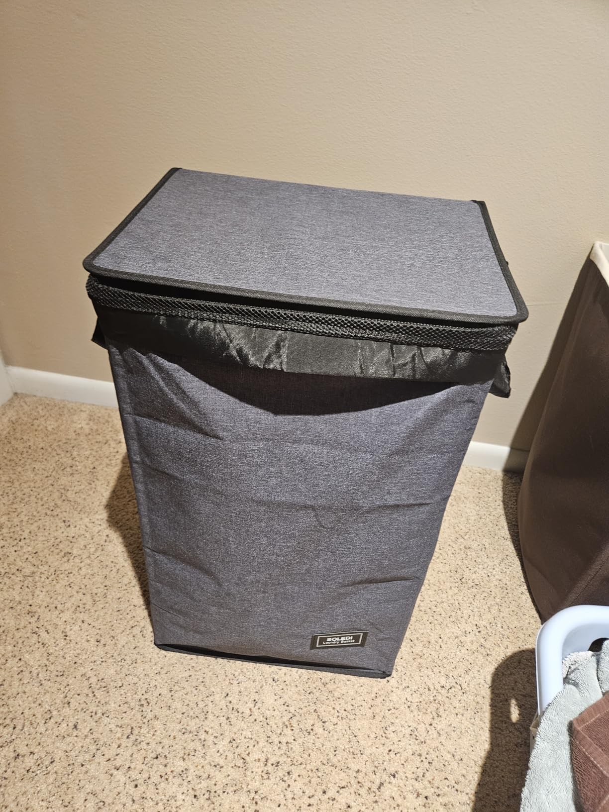 SOLEDI 100L Laundry Hamper with Lid, Large Collapsible Laundry Basket customer photo 1