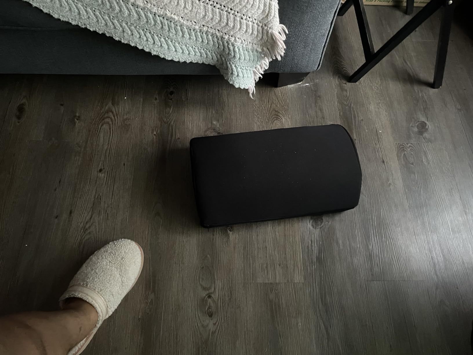BlissTrends Foot Rest Under Desk, Foot Stool with 2 Adjustable Heights customer photo 1