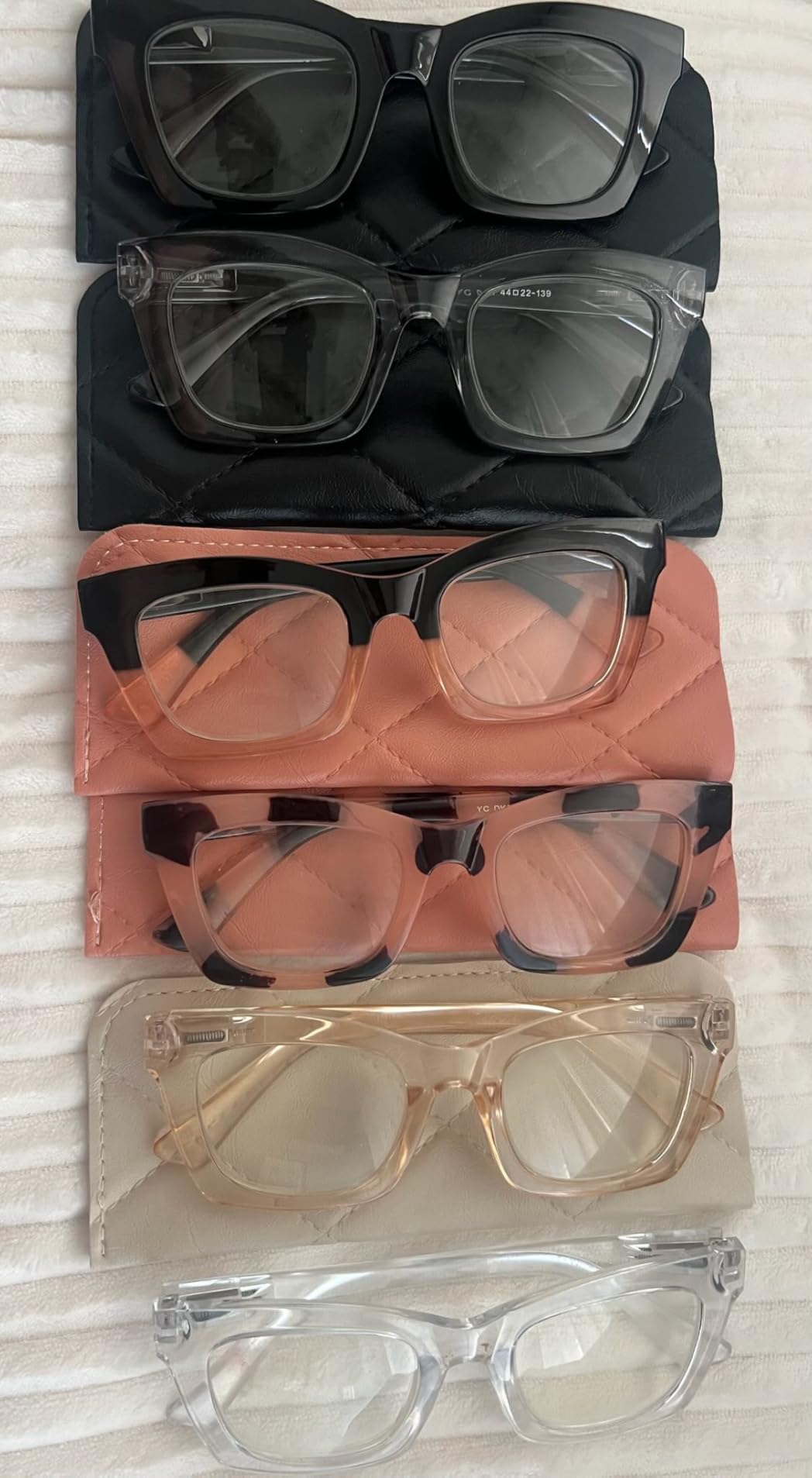 CCVOO 2.0 Style Reading Glasses for Women, Stylish Eyeglasses, Blue Light Readers, Cheaters, (A1 Mix) customer photo 1