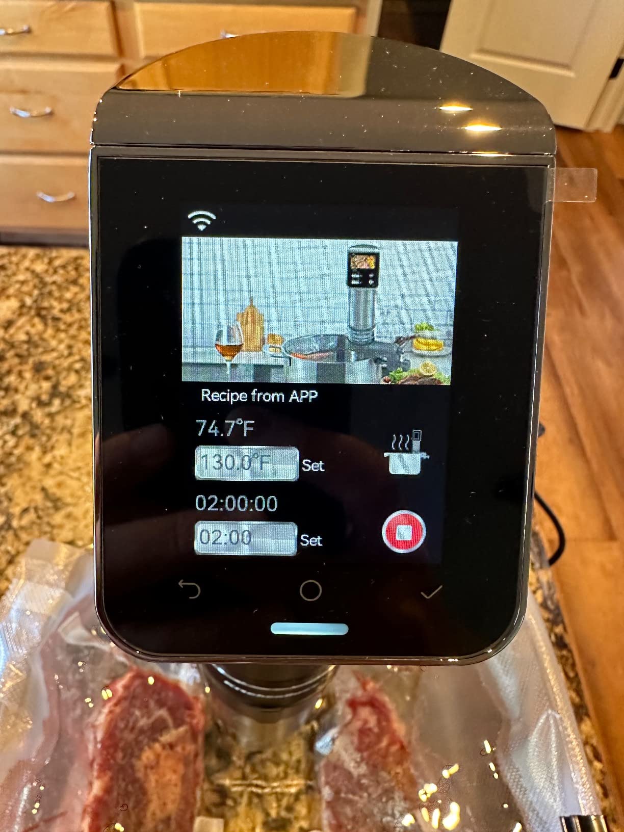 KitchenBoss WiFi Sous Vide Cooker Ultra-quiet 1100W Sous Vide G330 customer photo 2