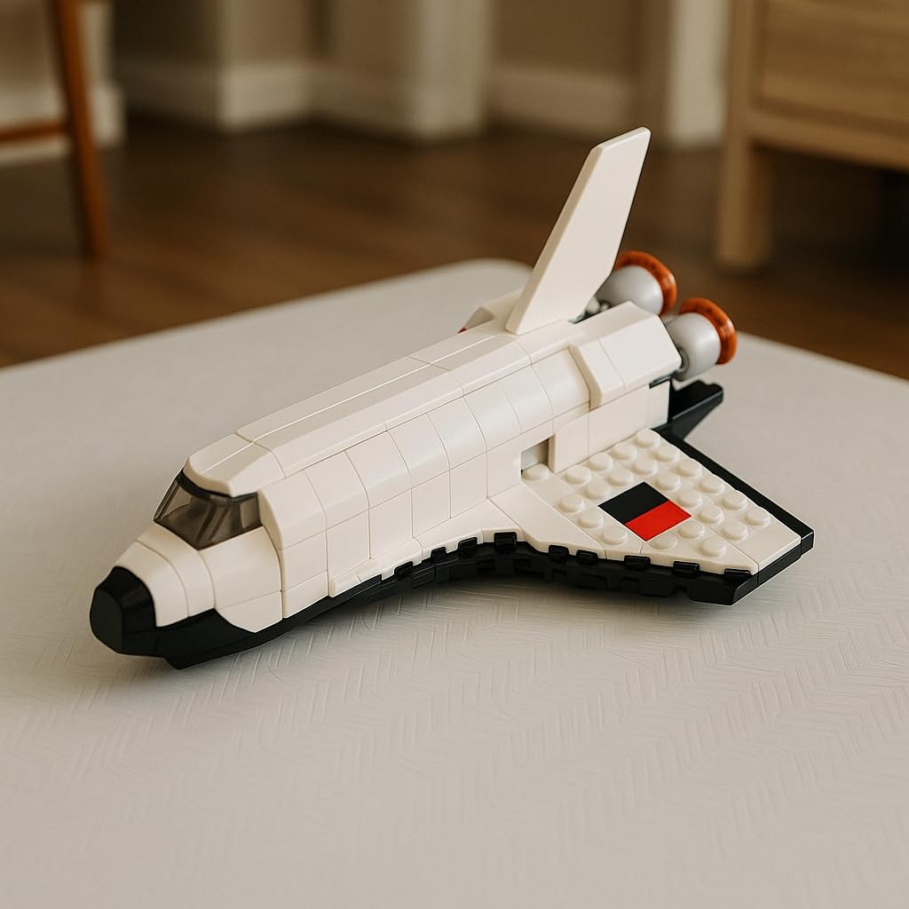 LEGO Creator 3 in 1 Space Shuttle Toys - Space Toys Building Set for Boys & Girls, Ages 6+ - Option to Build 2 Spaceships or Astronaut - Educational Gift for Kids Birthday & Holidays - 31134 customer photo 2