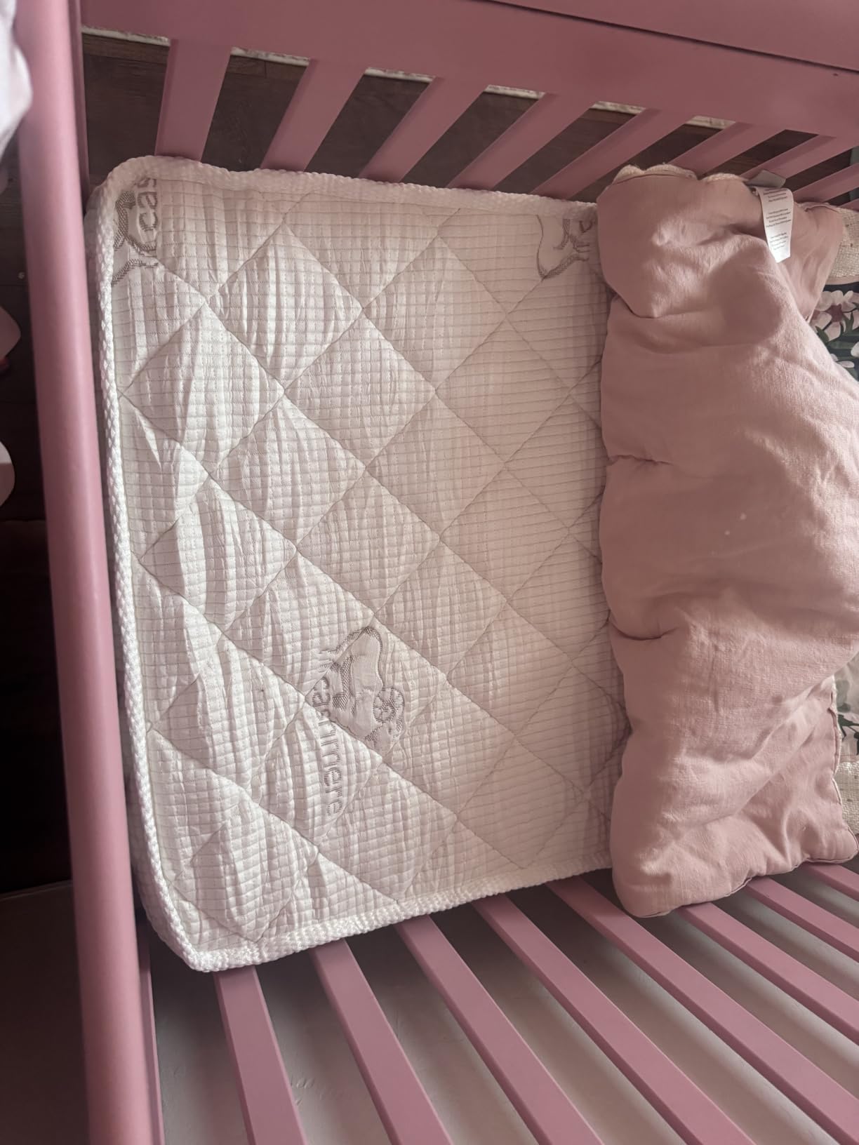 Letmxiu Premium Crib & Toddler Mattress,100% Knitted Fabric, Premium Fleece Surface-Hypoallergenic, 5