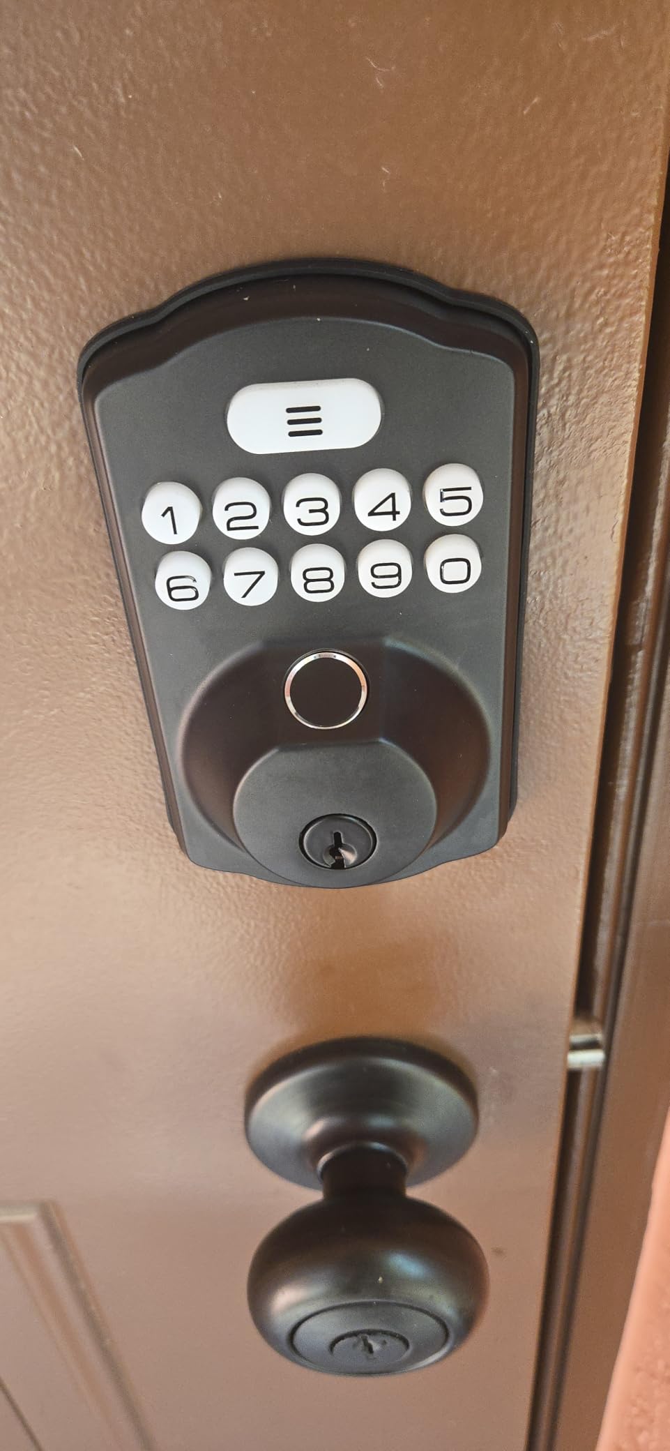 Veise KS02A Fingerprint Door Lock, Keypad Deadbolt, Matte Black customer photo 1
