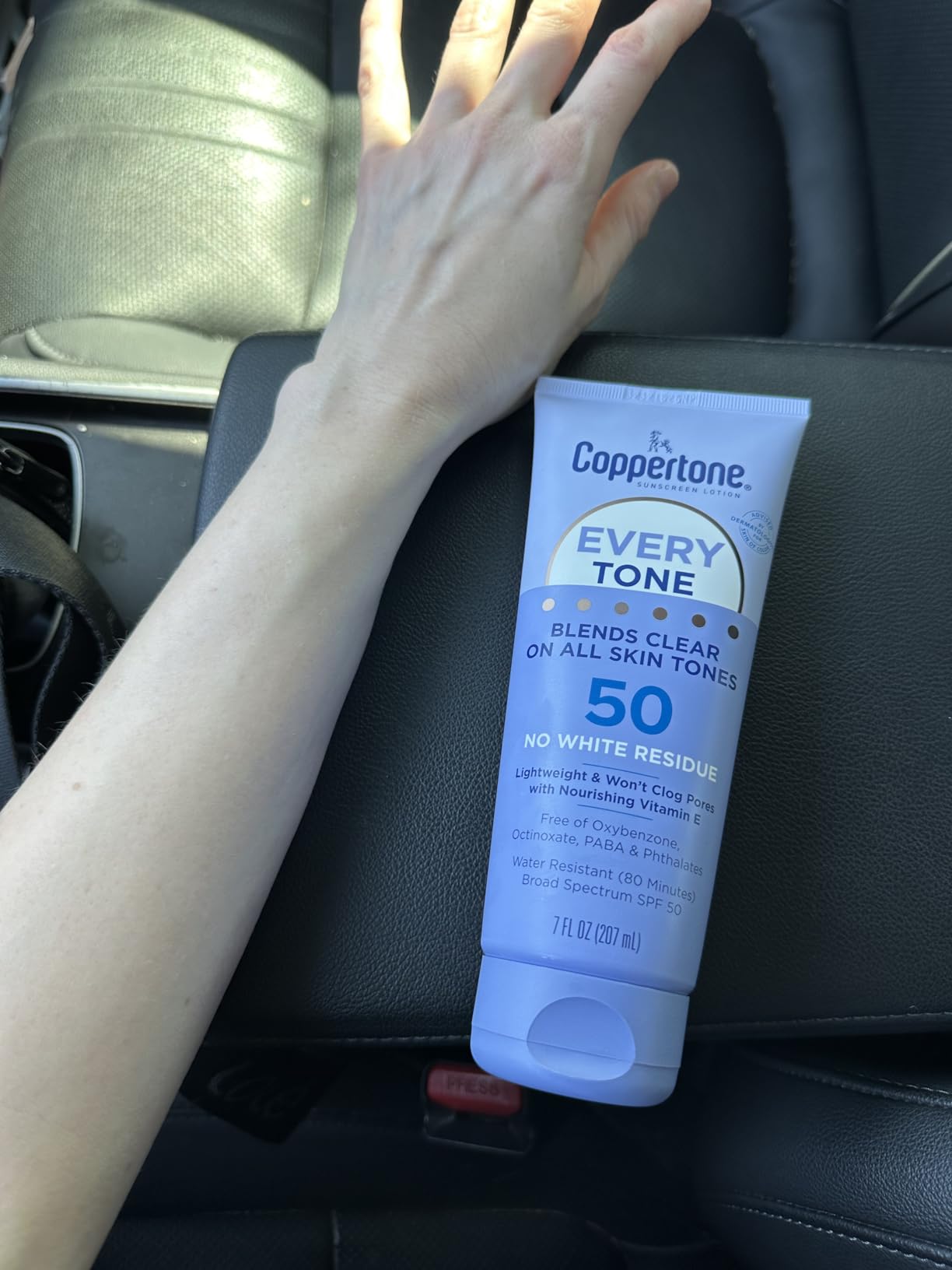 Coppertone Every Tone Face and Body Sunscreen Lotion SPF 50, 7 FL OZ customer photo 2