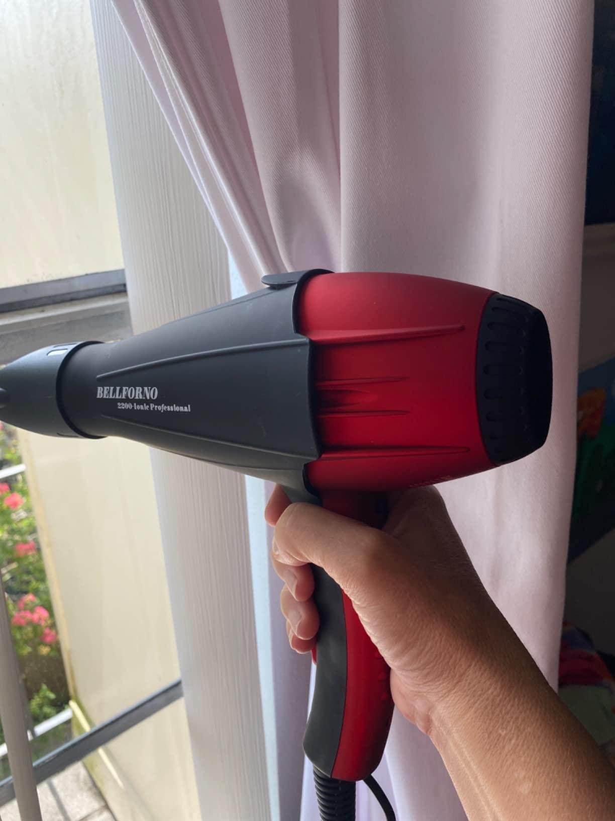 Professional Ionic Curly Hair Dryer with Diffuser, Black customer photo 2