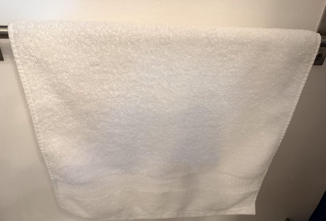 White Classic Luxury Bath Towel Set of 8 Pieces - 100% Turkish Cotton Highly Absorbent Towels for Bathroom, 2 Luxury Bath Towels 700GSM, 2 Hand Towels, 4 Washcloths, Taupe customer photo 2