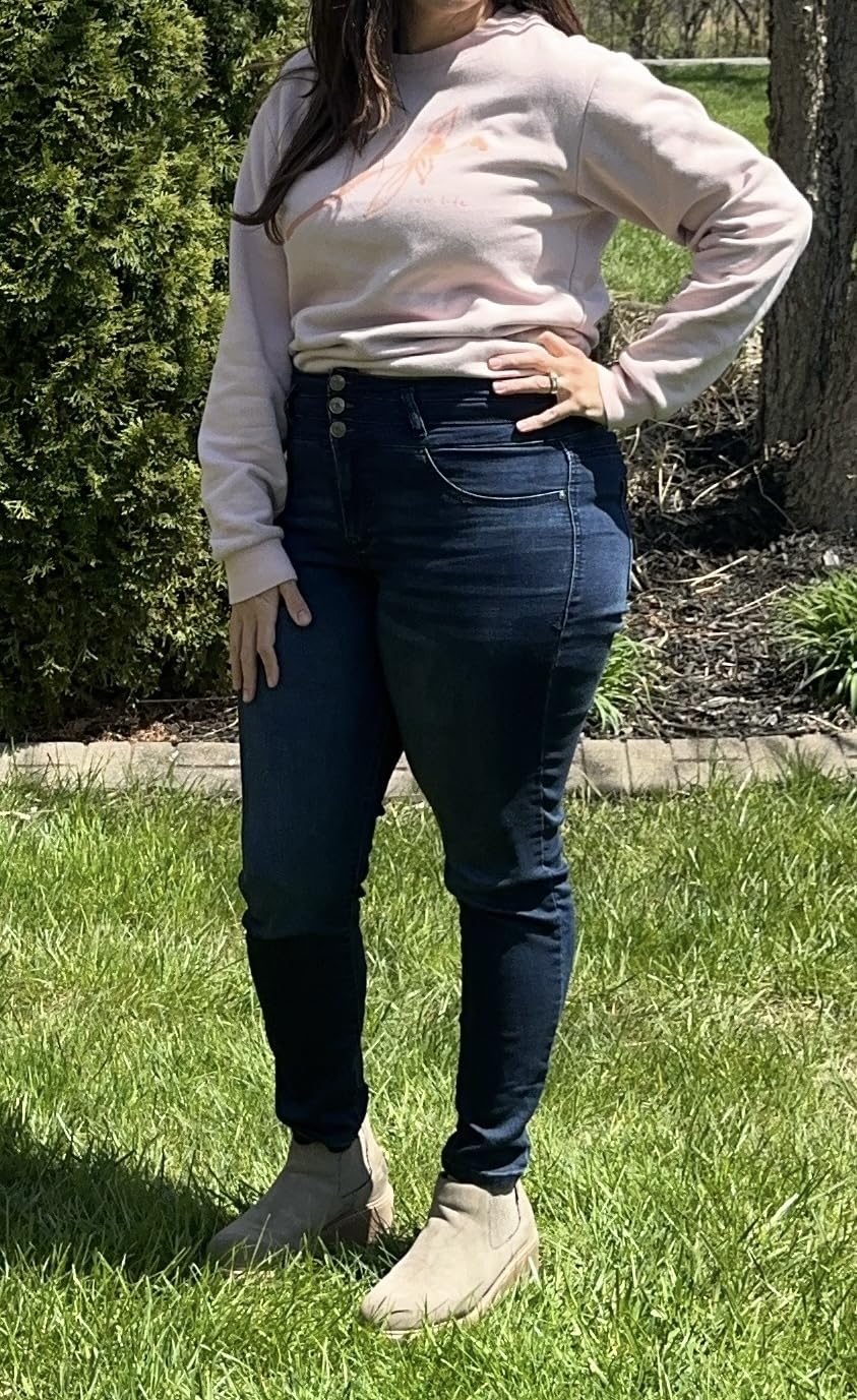 Angels Forever Young Women's Evershape Skinny Jeans, Sizes 6-24 customer photo 2