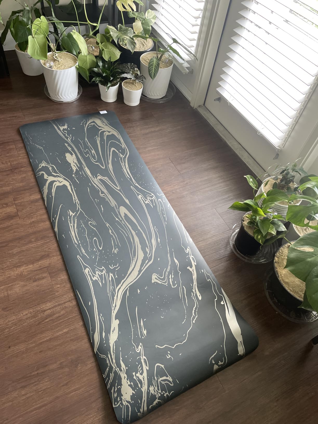 Gaiam Dry-Grip Yoga Mat, Non-Slip, Hot Yoga customer photo 2