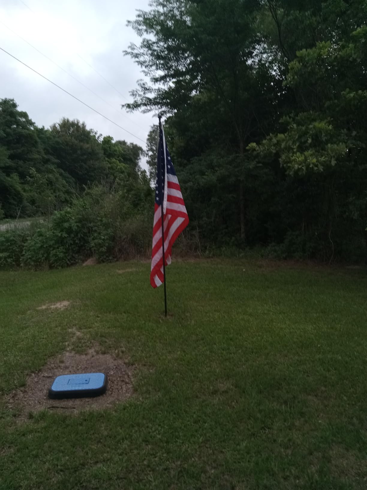 Acostop 10ft In-Ground Flag Pole for Outside House, Fits 2 Flags customer photo 2