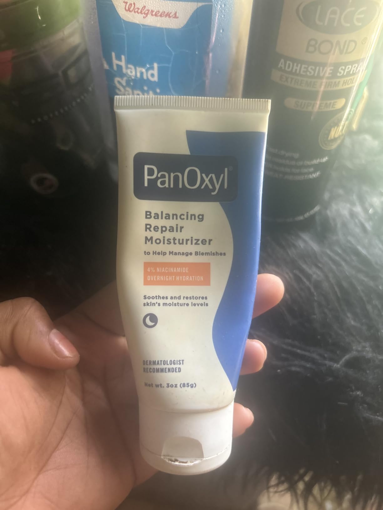 PanOxyl PM Balancing Repair Moisturizer with Niacinamide, Ceramides and Cica, Hydrating Face Moisturizer, Acne Prone Skin and Dry Skin, Non-Comedogenic Night Face Moisturizer, 3 oz customer photo 1