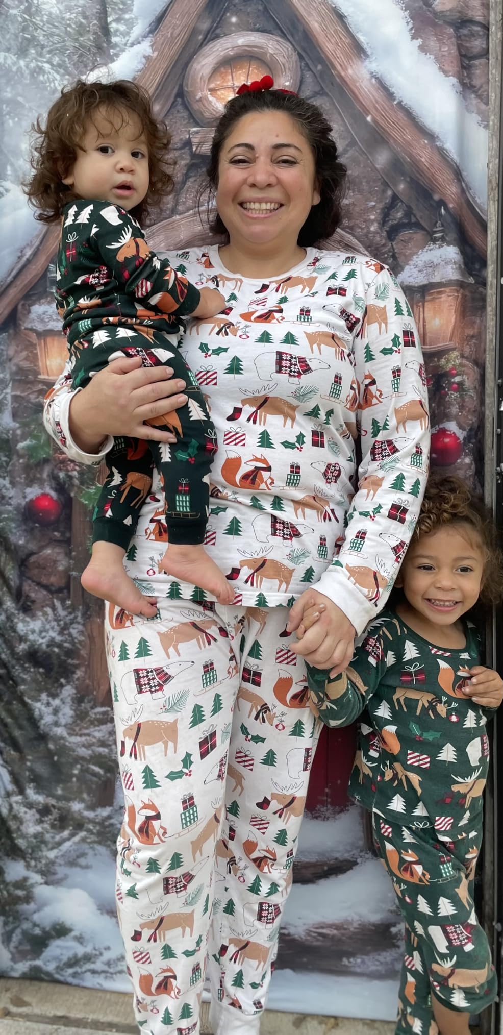 The Children's Place Family Matching Christmas Pajama Sets, Cotton customer photo 1