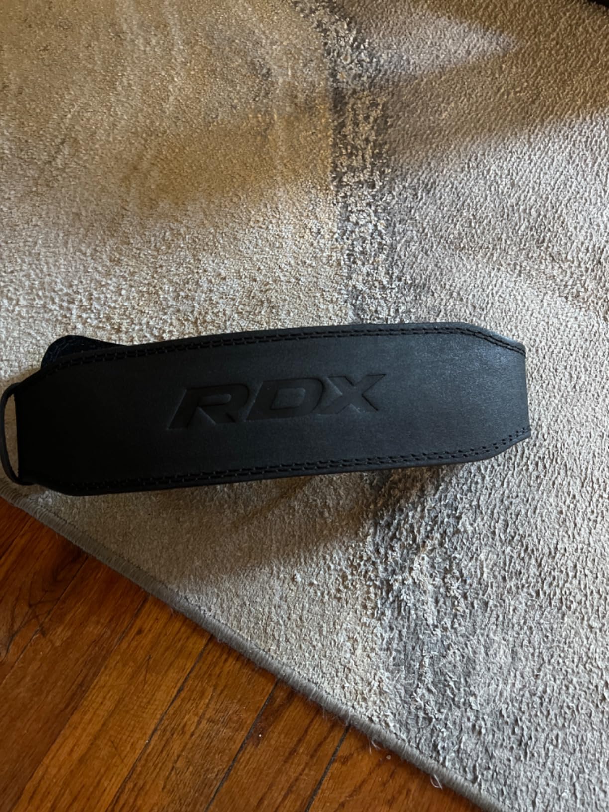 RDX Weight Lifting Belt Gym Fitness, Cowhide Leather, 4” 6” Padded Lumbar Back Support, 10 Adjustable Holes, Weightlifting Powerlifting Bodybuilding Deadlift Squat Workout Strength Training, Men Women customer photo 2
