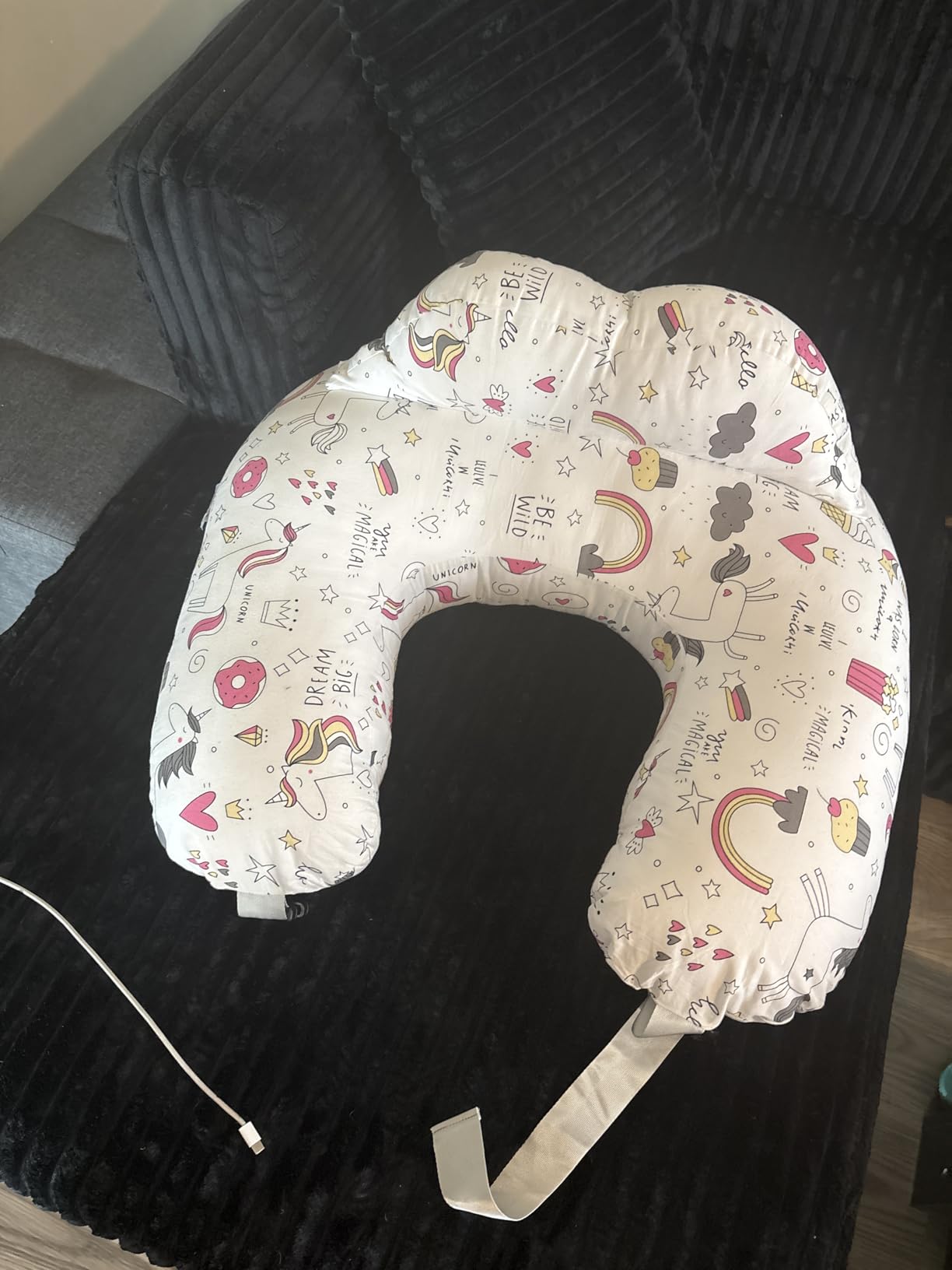 BATTOP Nursing Pillow for Breastfeeding,Bottle Feeding, Plus Size Breastfeeding Pillows with Adjustable Waist Strap Removable Cover, Extra Pillow on Top for More Support for Mom customer photo 2