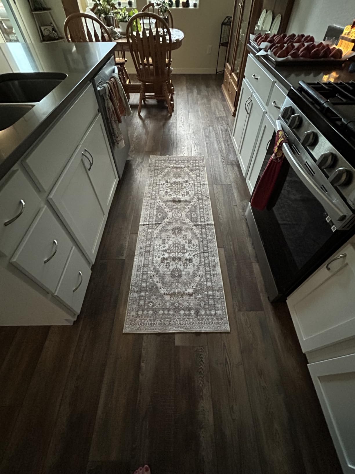 zesthome 8x10 Area Rugs for Living Room,Large Washable Rug,Orange customer photo 1