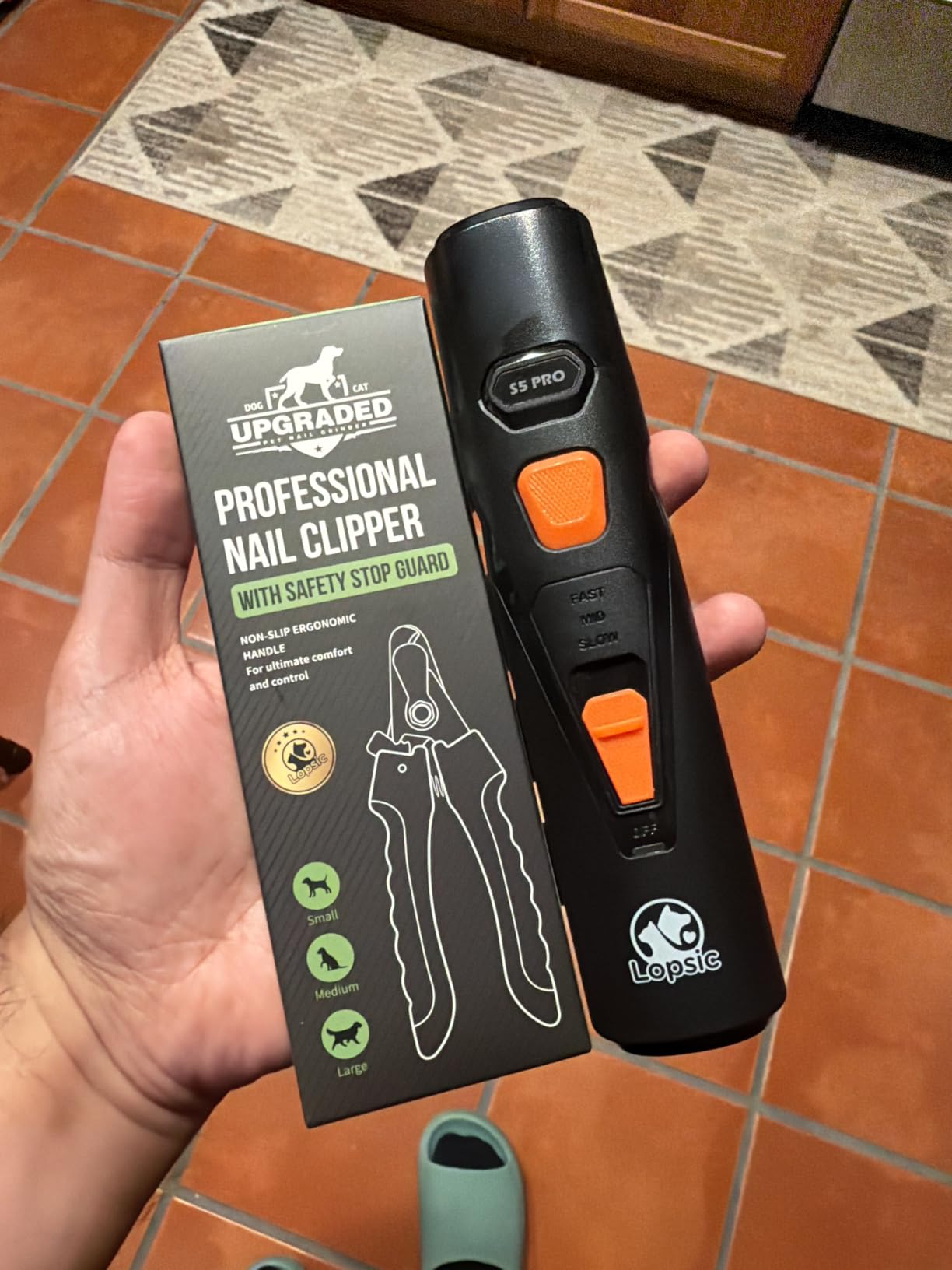 Whisper Quiet Dog Nail Grinder Safe & Stress-Free for Sensitive Dogs Cats customer photo 1