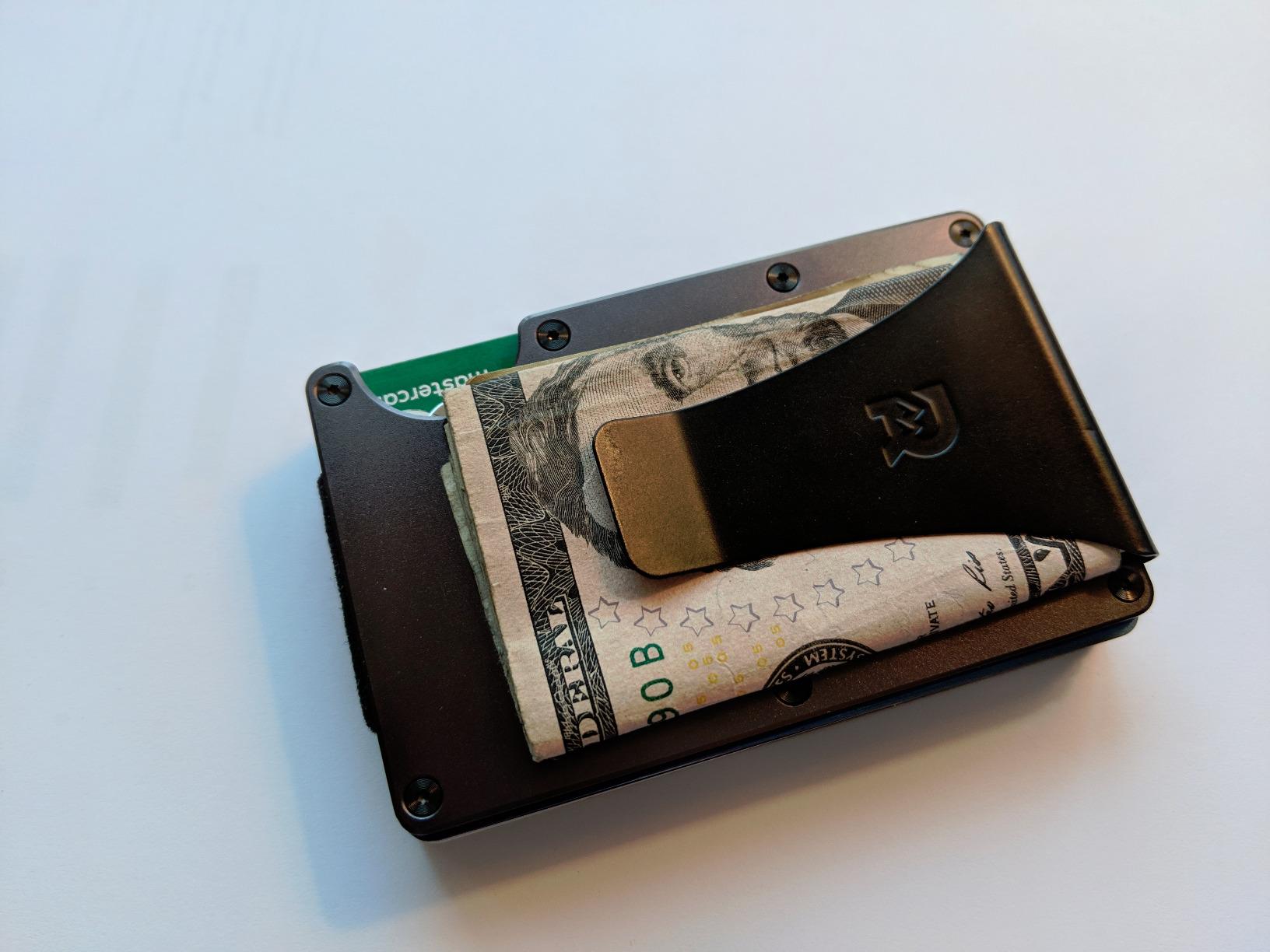 The Ridge Wallet for Men - Slim Minimalist Compact Wallet and Card Holder, RFID Protected Front Pocket Wallets for Men with Integrated Money Clip (Forest Green) customer photo 2