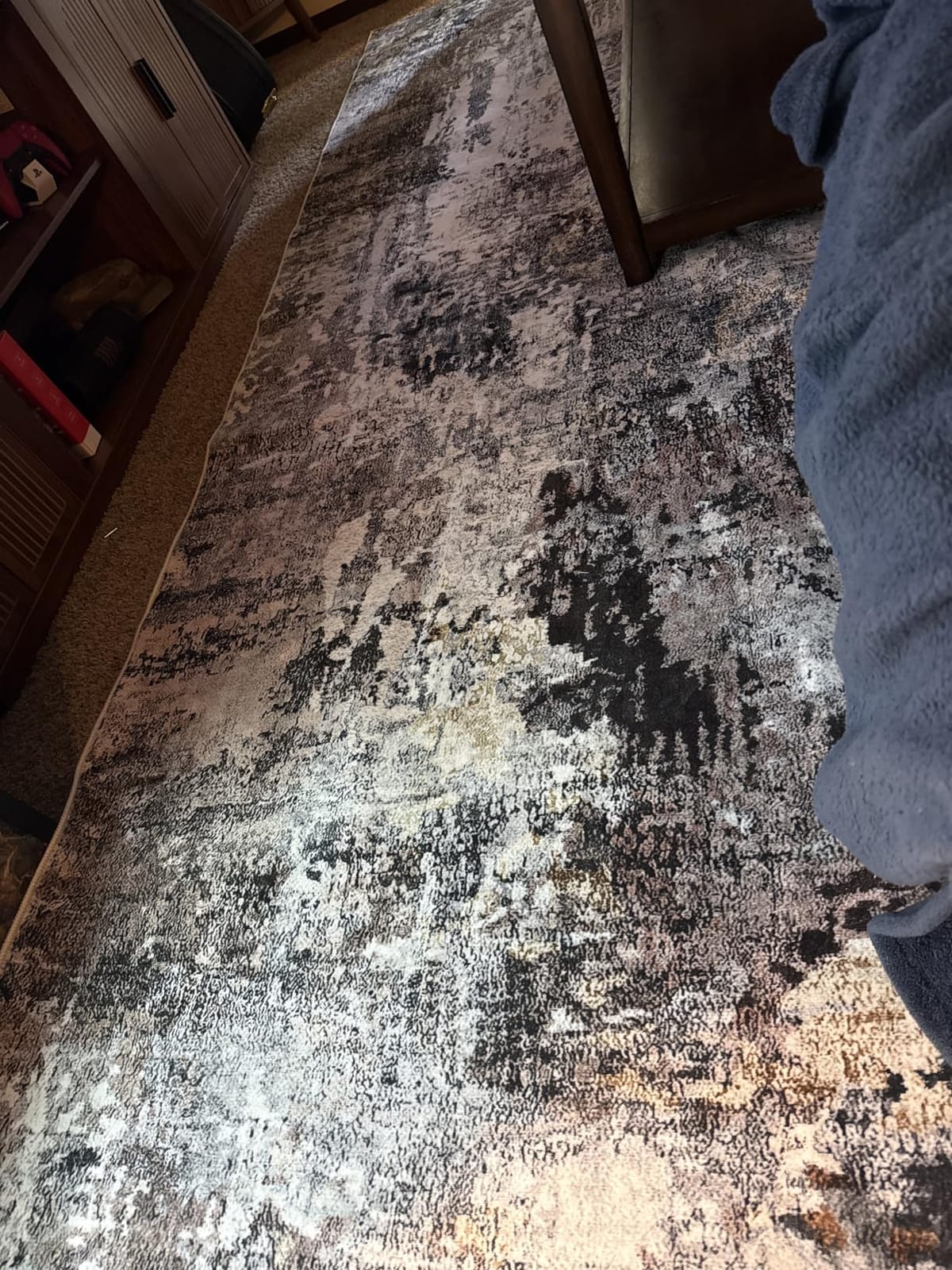 Rugcomf Large Living Room Rug 8x10 Washable Non Slip Vintage, Grey customer photo 2