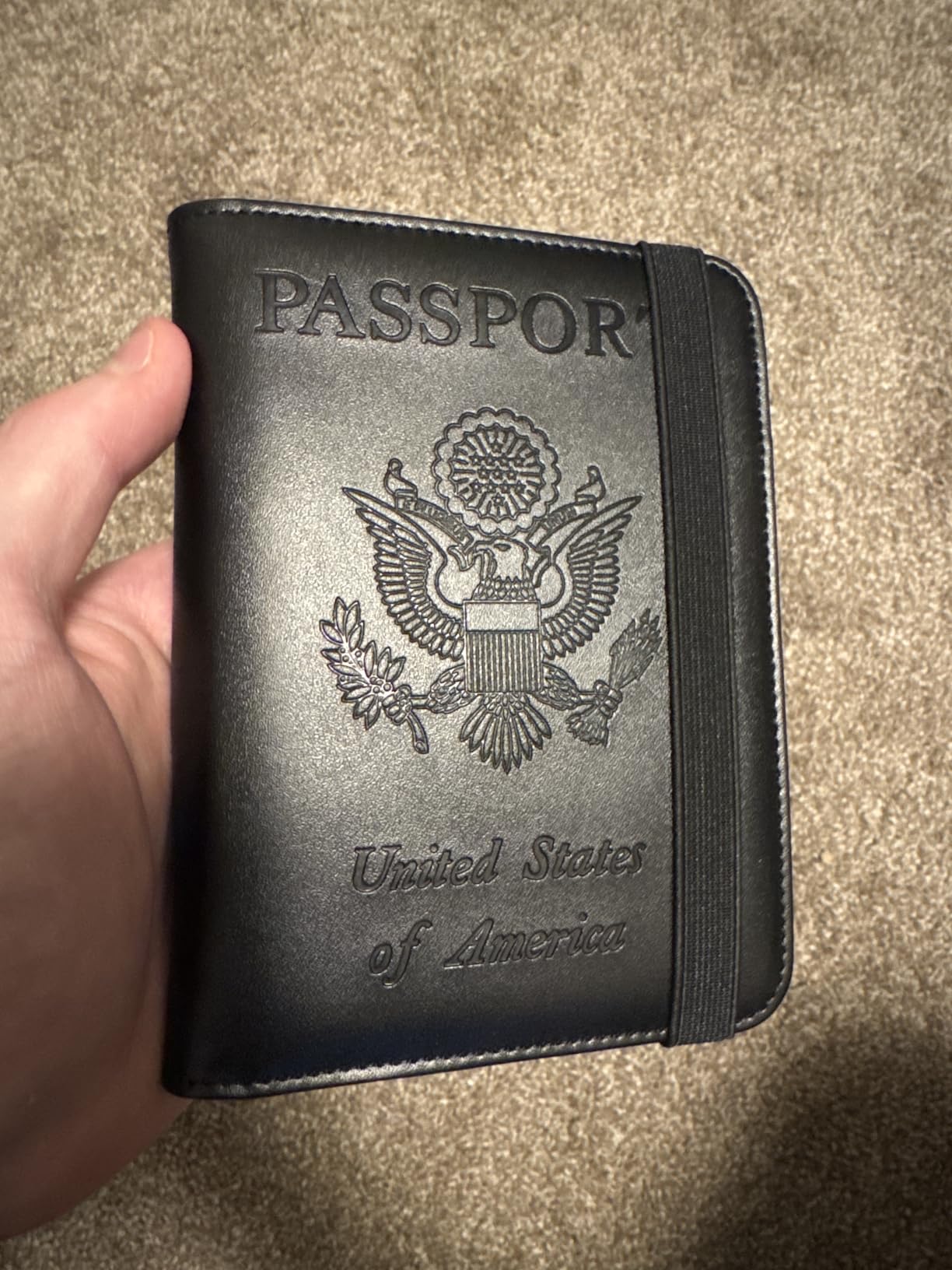 Airtag Passport Holder, Travel Essentials, Passport Cover, RFID Wallet customer photo 1