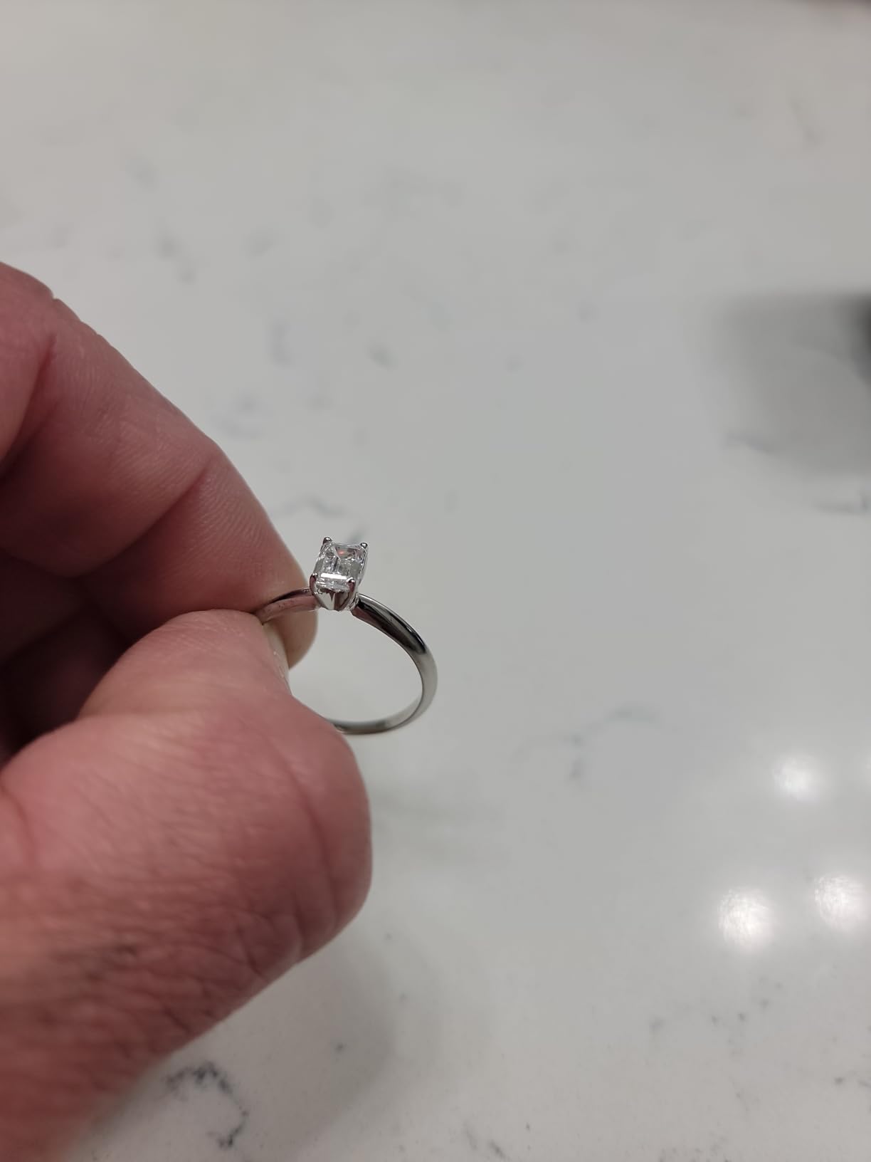 1 to 5 Carat 14K LAB GROWN Solitaire IGI CERTIFIED Diamond Engagement Ring customer photo 2