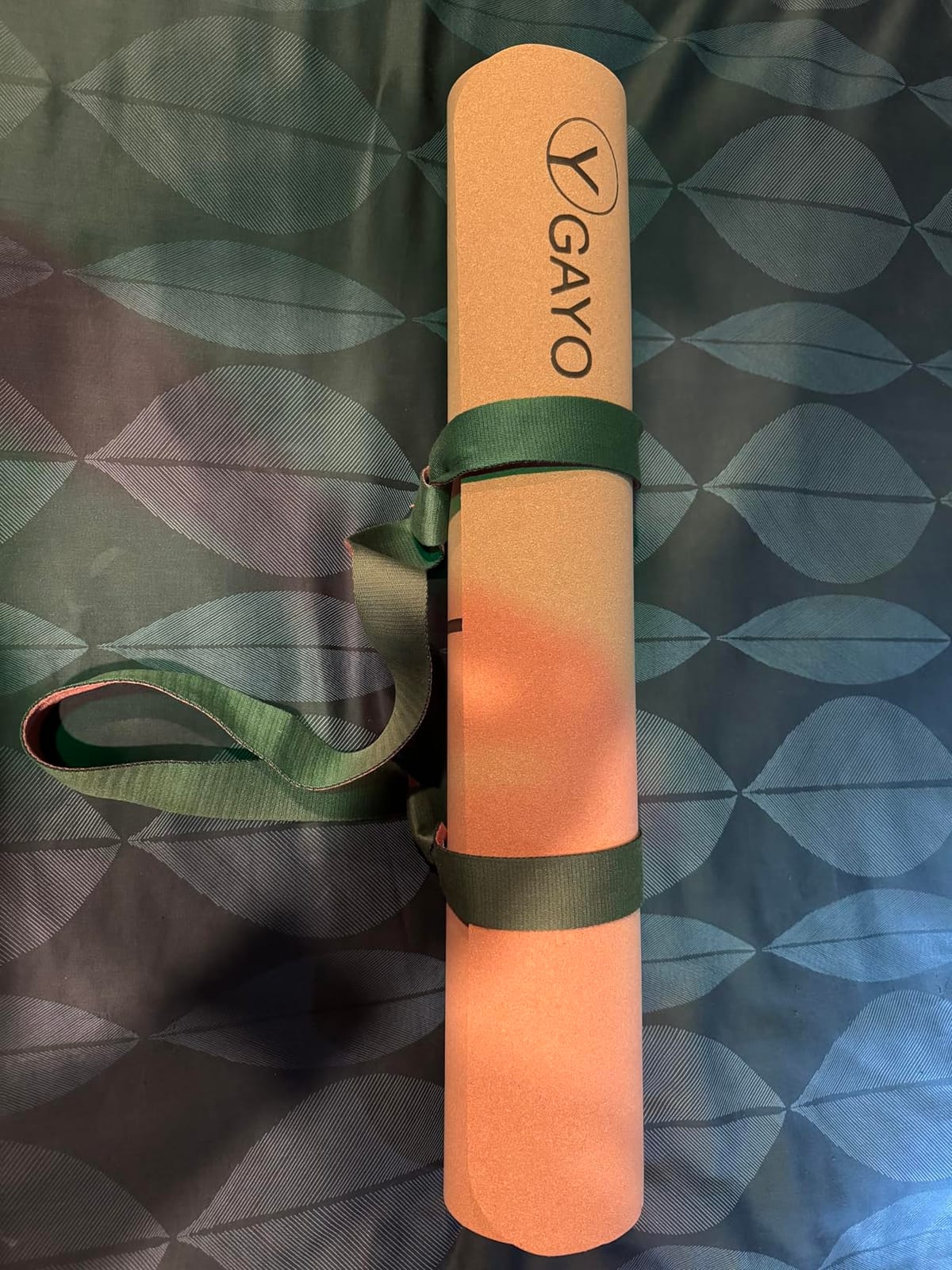 Y O Gayo Premium Yoga Cork Mat | 5mm Thick Natural Tree Rubber Base and Bigger Mat for Extra Support, Alignment lines for Guidance | Non-Slip, Sustainable, Your Ultimate Yoga Companion customer photo 1