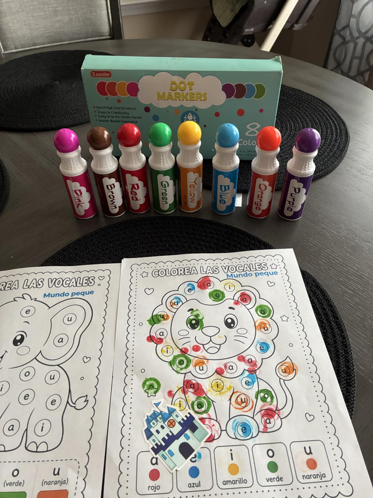 Dot Markers for Toddlers Kids, Bingo Daubers Washable Art Markers 8 Colors customer photo 2