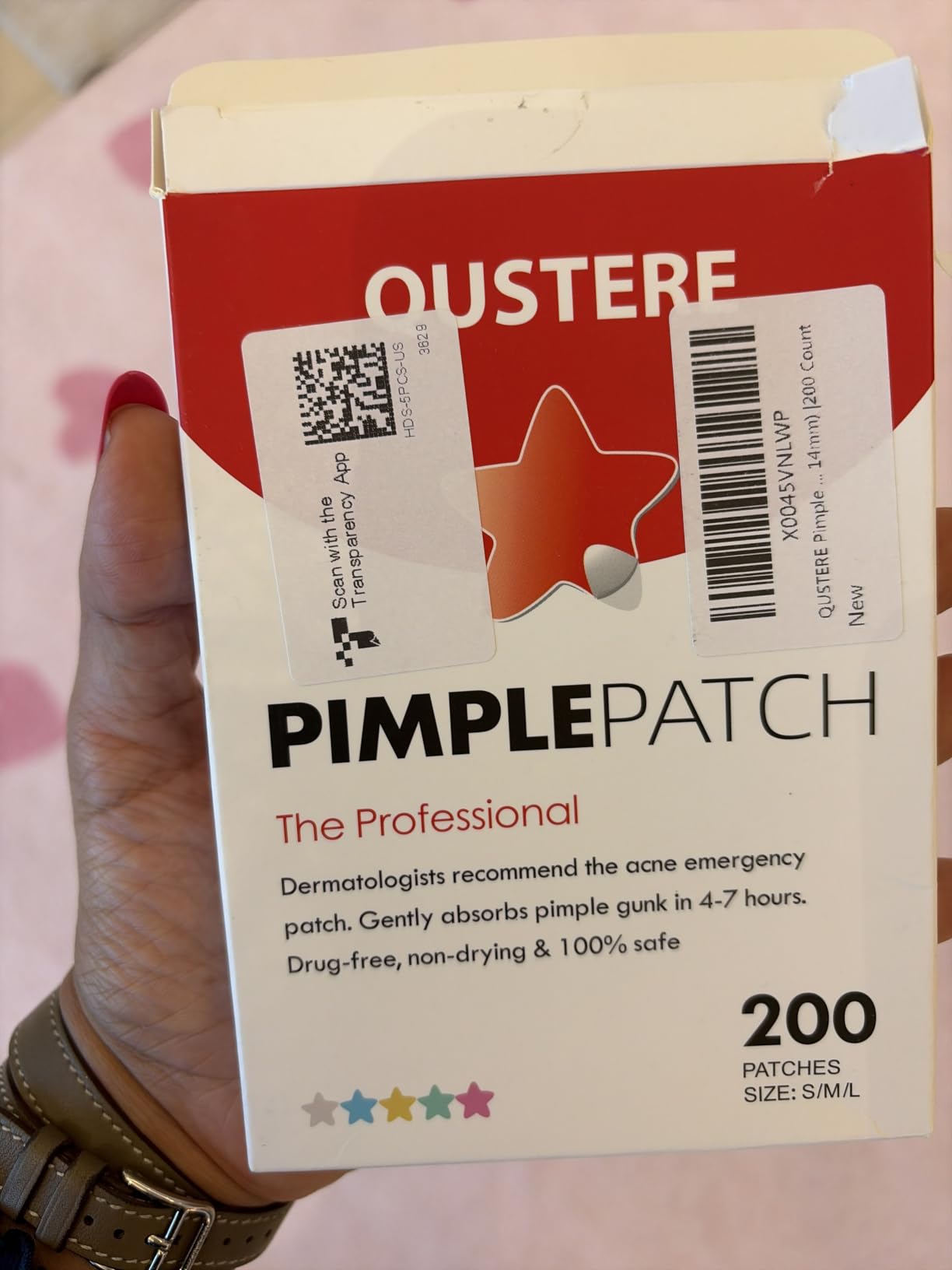 QUSTERE Pimple Patches for Face, Hydrocolloid Acne Patches, Cute Star Zit Covers, Colorful Spot Stickers with Tea Tree, Salicylic Acid & Cica Oil| 3 Sizes (10mm, 12mm & 14mm) |200 Count customer photo 2