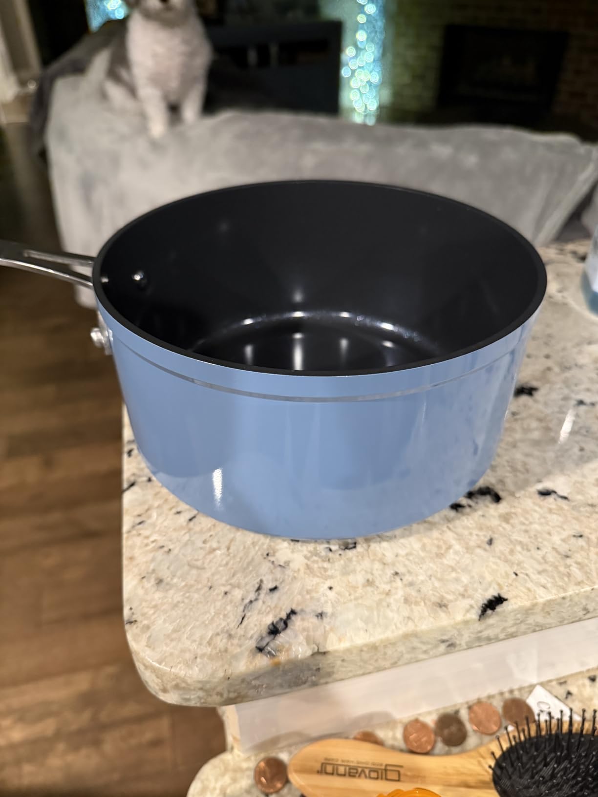 Nuwave Healthy Duralon Blue Ceramic Nonstick Cookware Set, PFAS Free customer photo 2