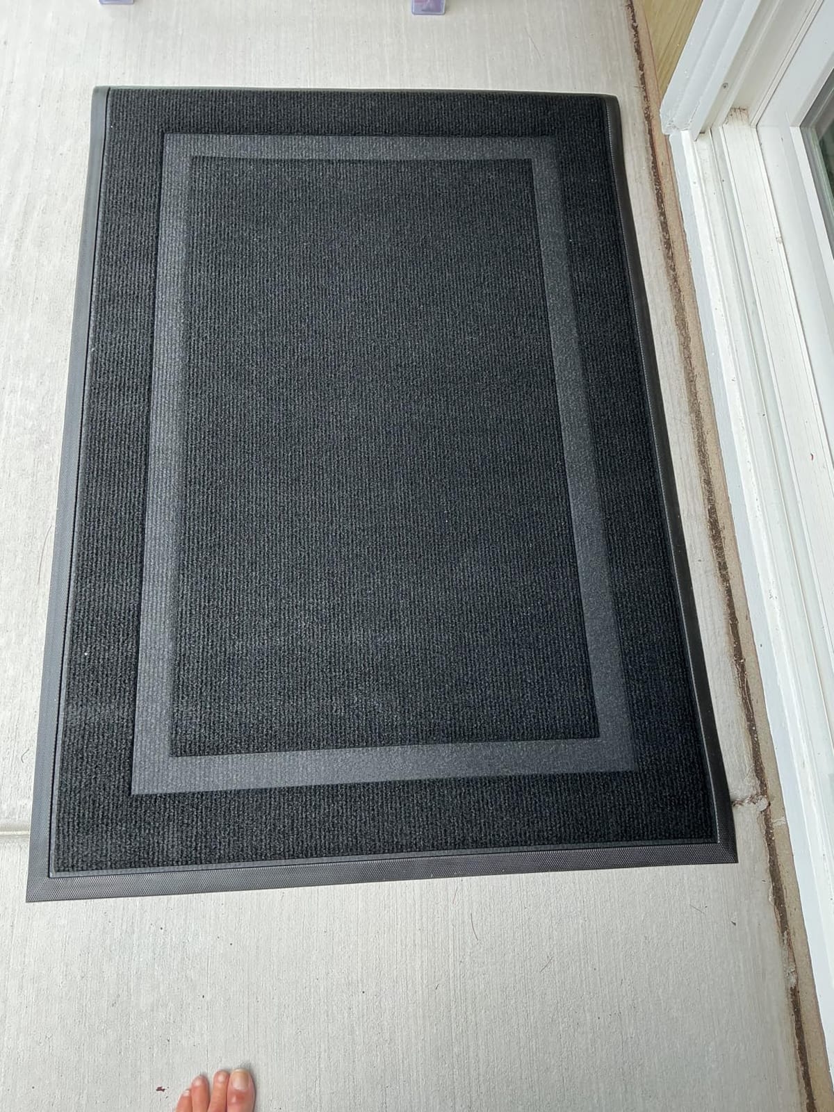 OLANLY Front Door Mat Outside 29.5x17, All-Season Heavy-Duty Rubber Doormat customer photo 1