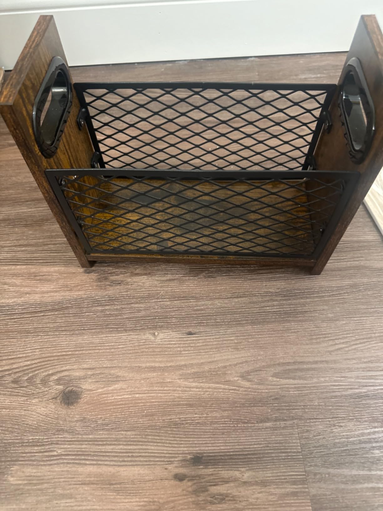 YINMIT Magazine Holder, Large Magazine Rack Floor, Book Storage Basket customer photo 2