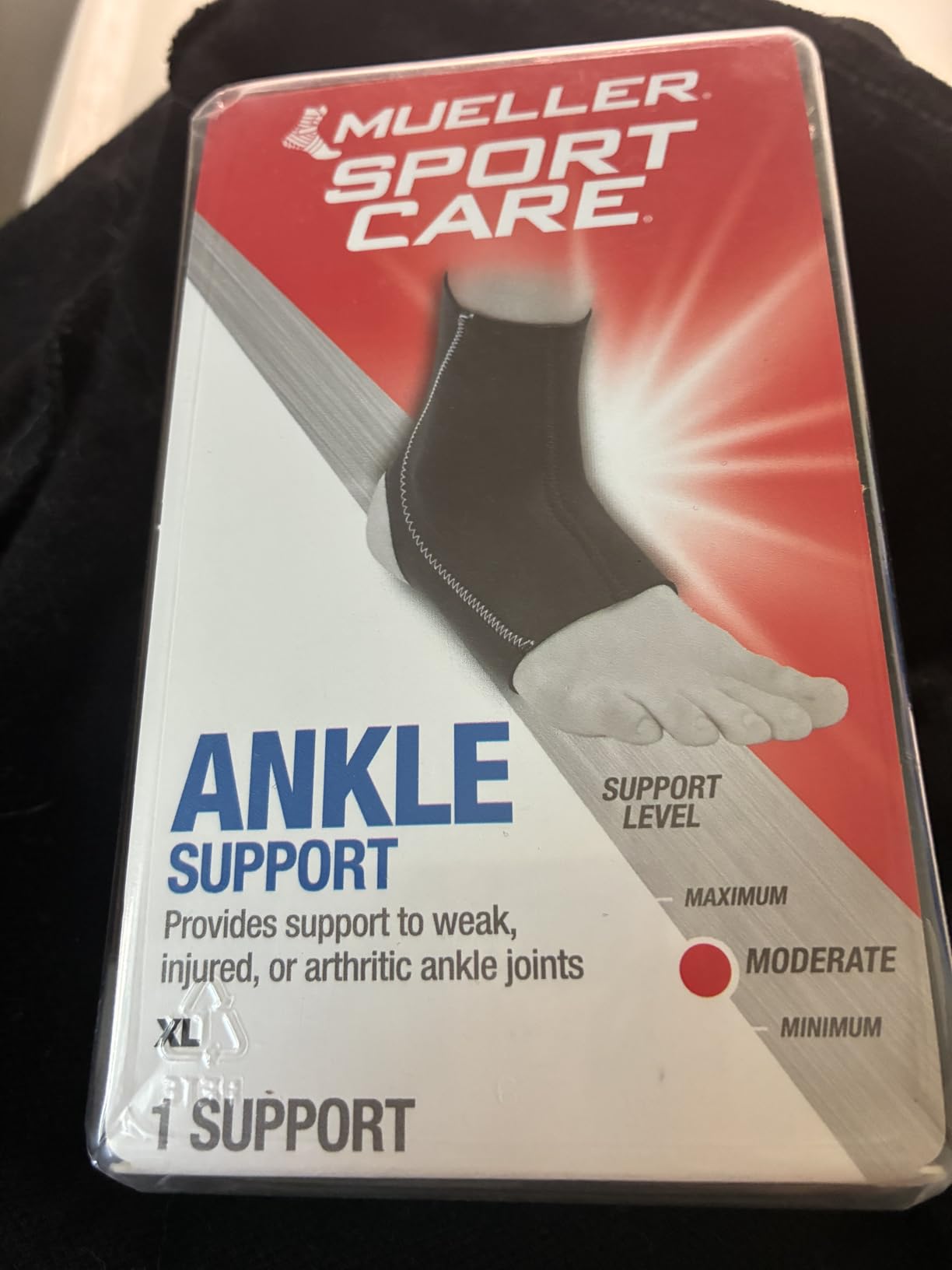 BraceUP Ankle Brace - Relieve Pain, Enhance Stability for Foot Pain, Sprained Ankle, Achilles Tendonitis, Men and Women (Black) customer photo 2