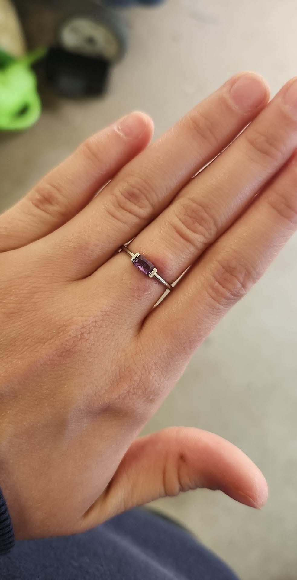 Helonley Birthstone Stack Rings for Women: 925 Sterling Silver Stacked Ring customer photo 2