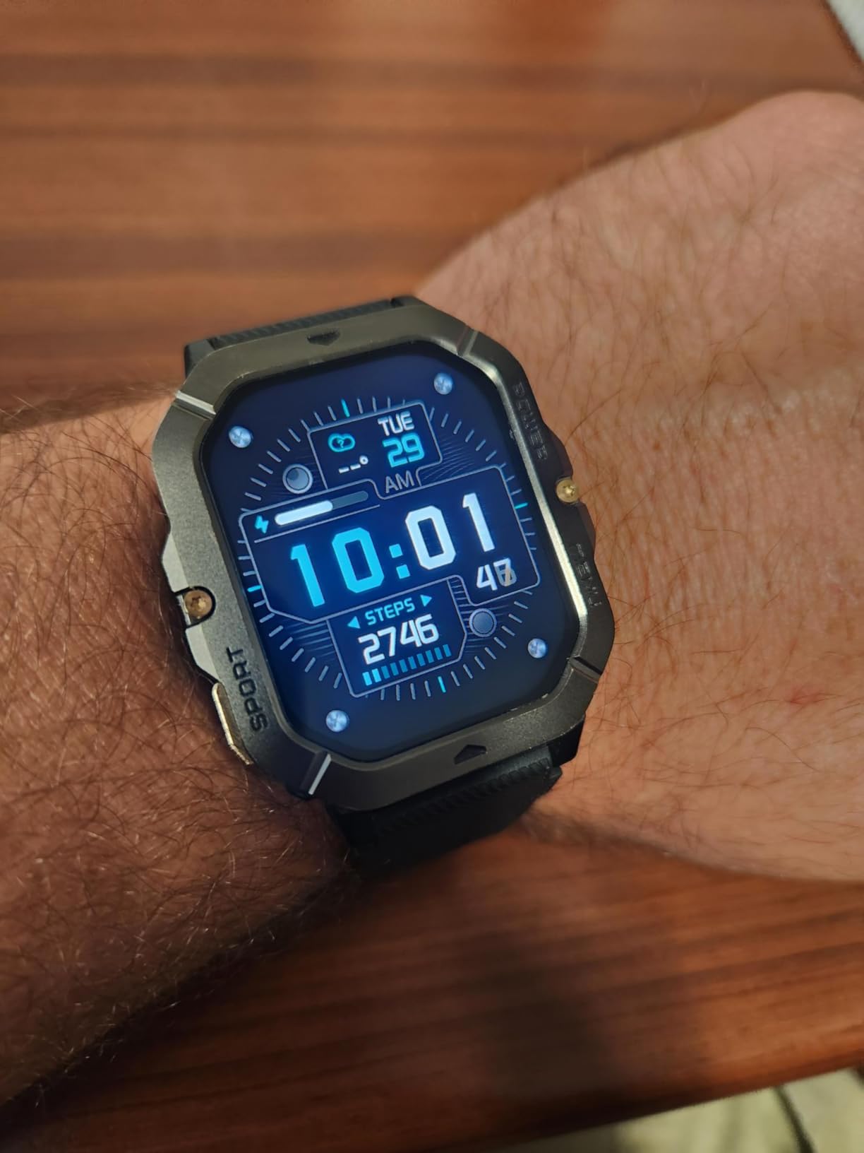 Military Smart Watches for Men (Answer/Make Calls), 2.02'' Fitness Smart Watch for Android and iPhone, Waterproof Fitness Tracker with Blood Pressure/Heart Rate/Sleep/100+ Sport Modes, Watches for Men customer photo 1